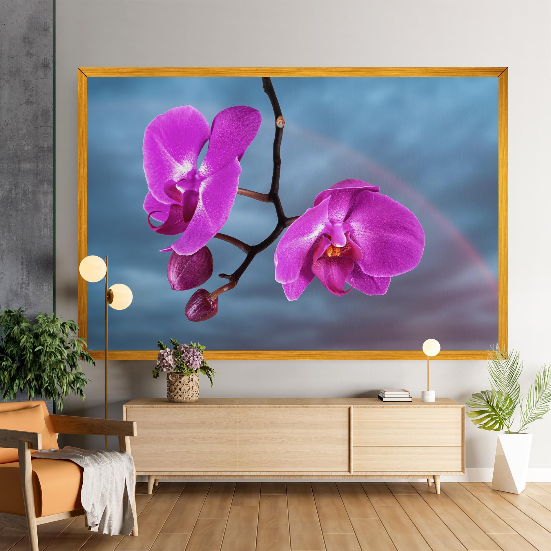 Leinwandbild Sky Purple Orchid mockup 9