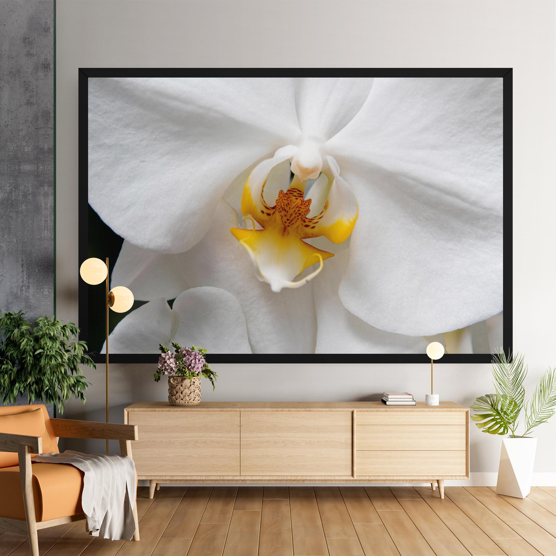 Leinwandbild Big Orchid Close Up mockup 9