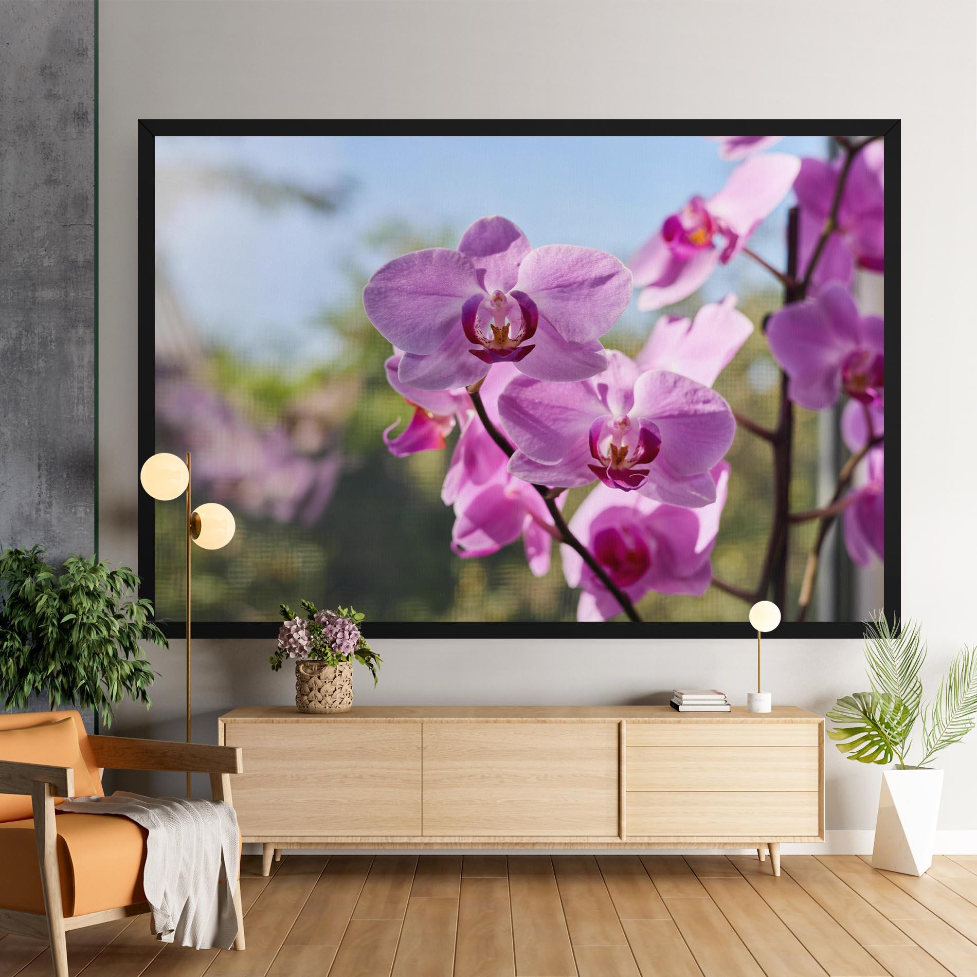 Leinwandbild Orchids In The Garden mockup 9