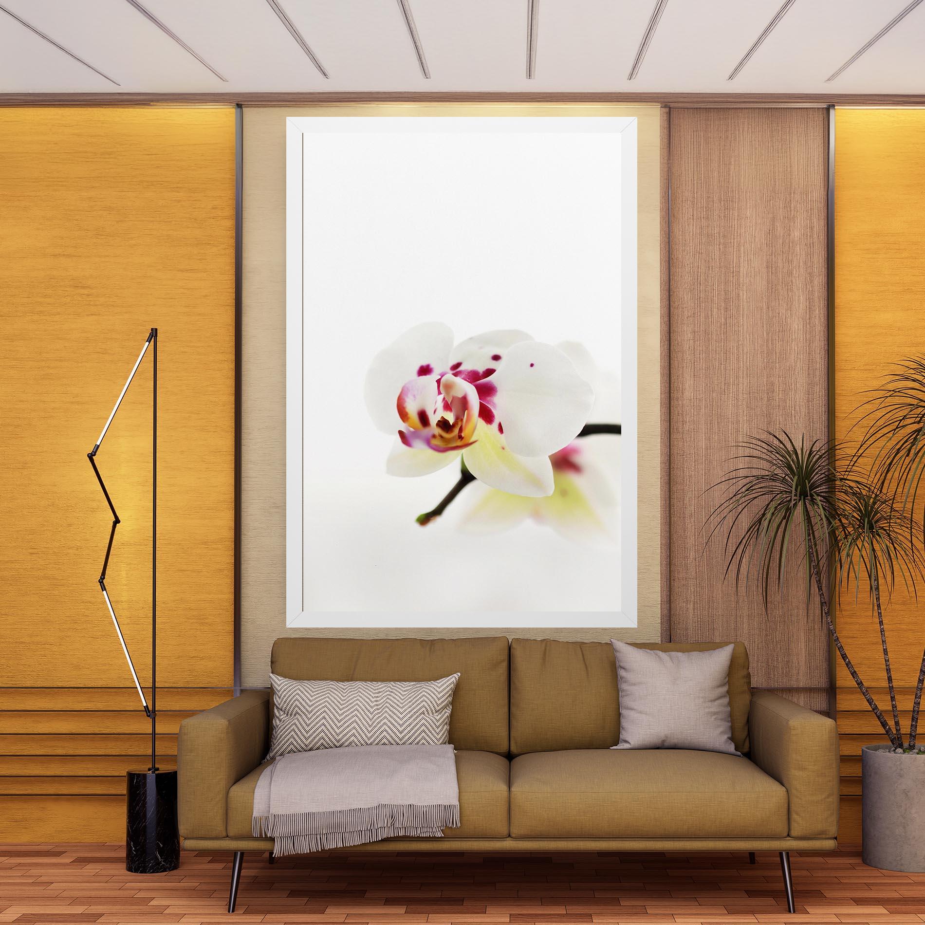 Leinwandbild Clean White Orchid mockup 9
