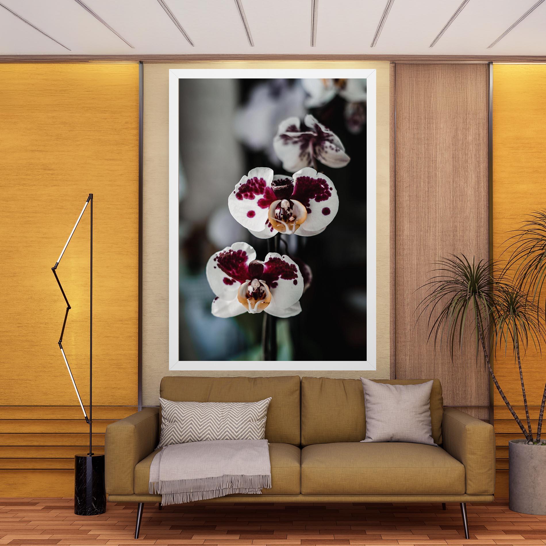 Leinwandbild Dark Purple Orchid mockup 9