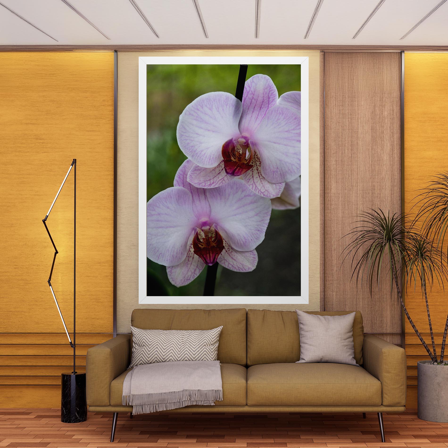 Leinwandbild Garden Light Purple Orchid mockup 9