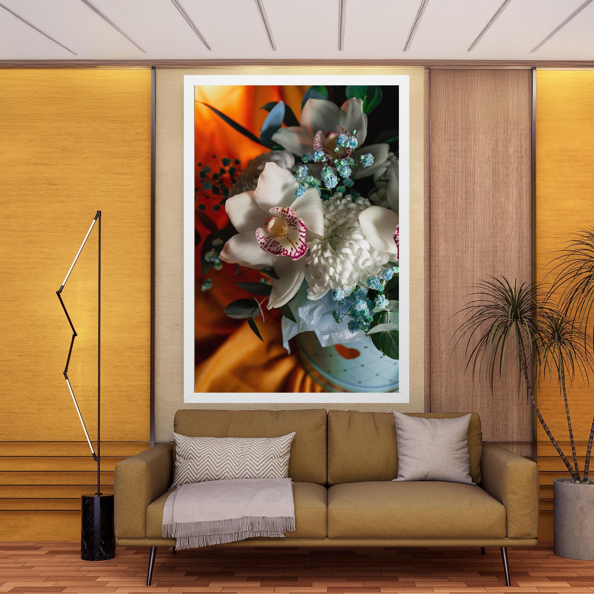 Leinwandbild Orchid In Vase mockup 9