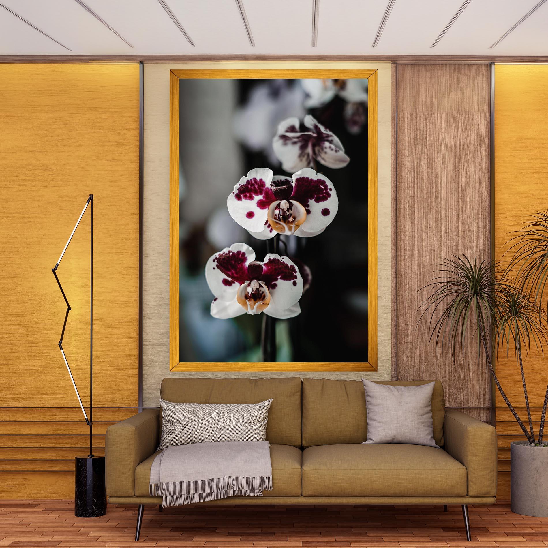 Leinwandbild Dark Purple Orchid mockup 9
