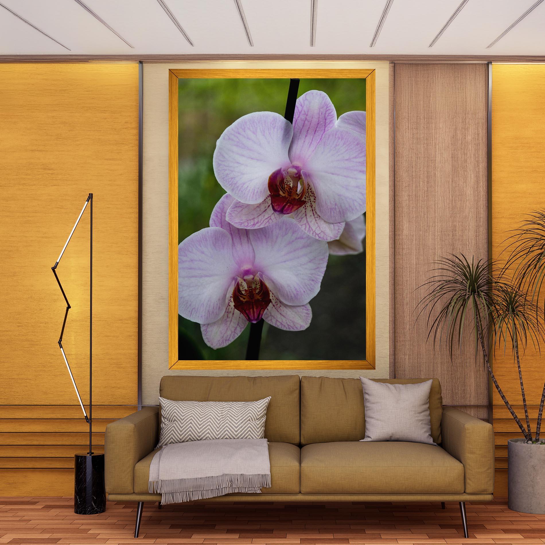 Leinwandbild Garden Light Purple Orchid mockup 9