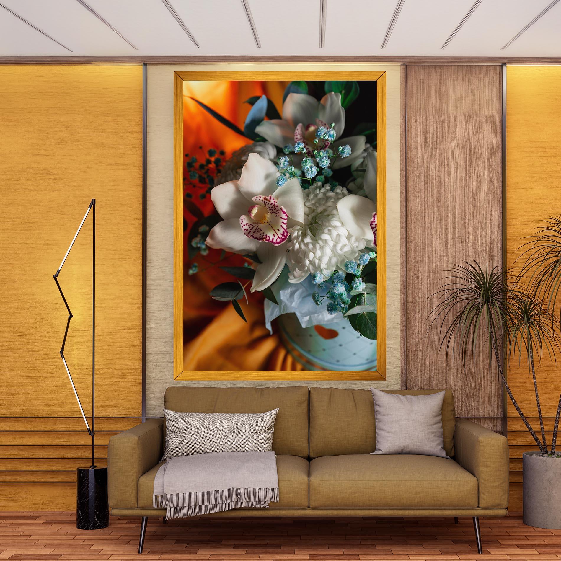 Leinwandbild Orchid In Vase mockup 9