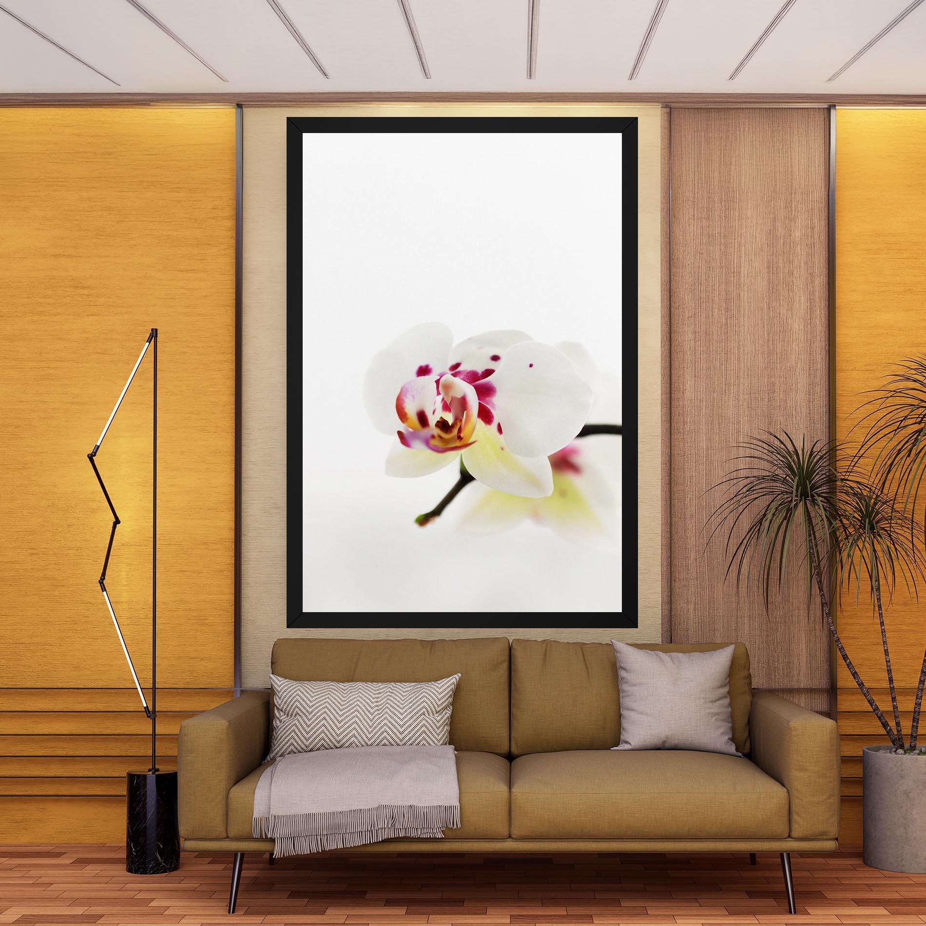 Leinwandbild Clean White Orchid mockup 9
