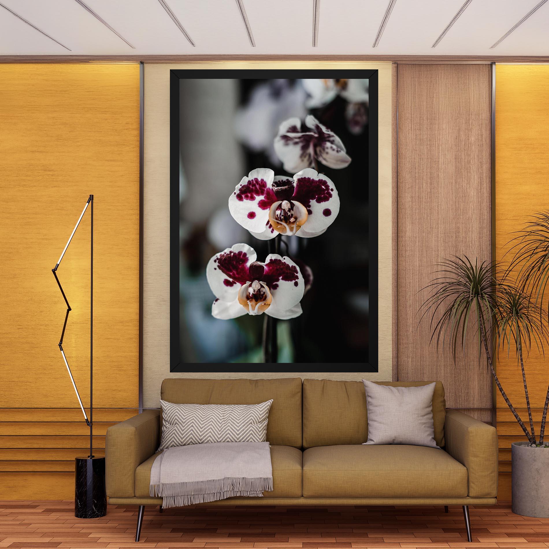 Leinwandbild Dark Purple Orchid mockup 9