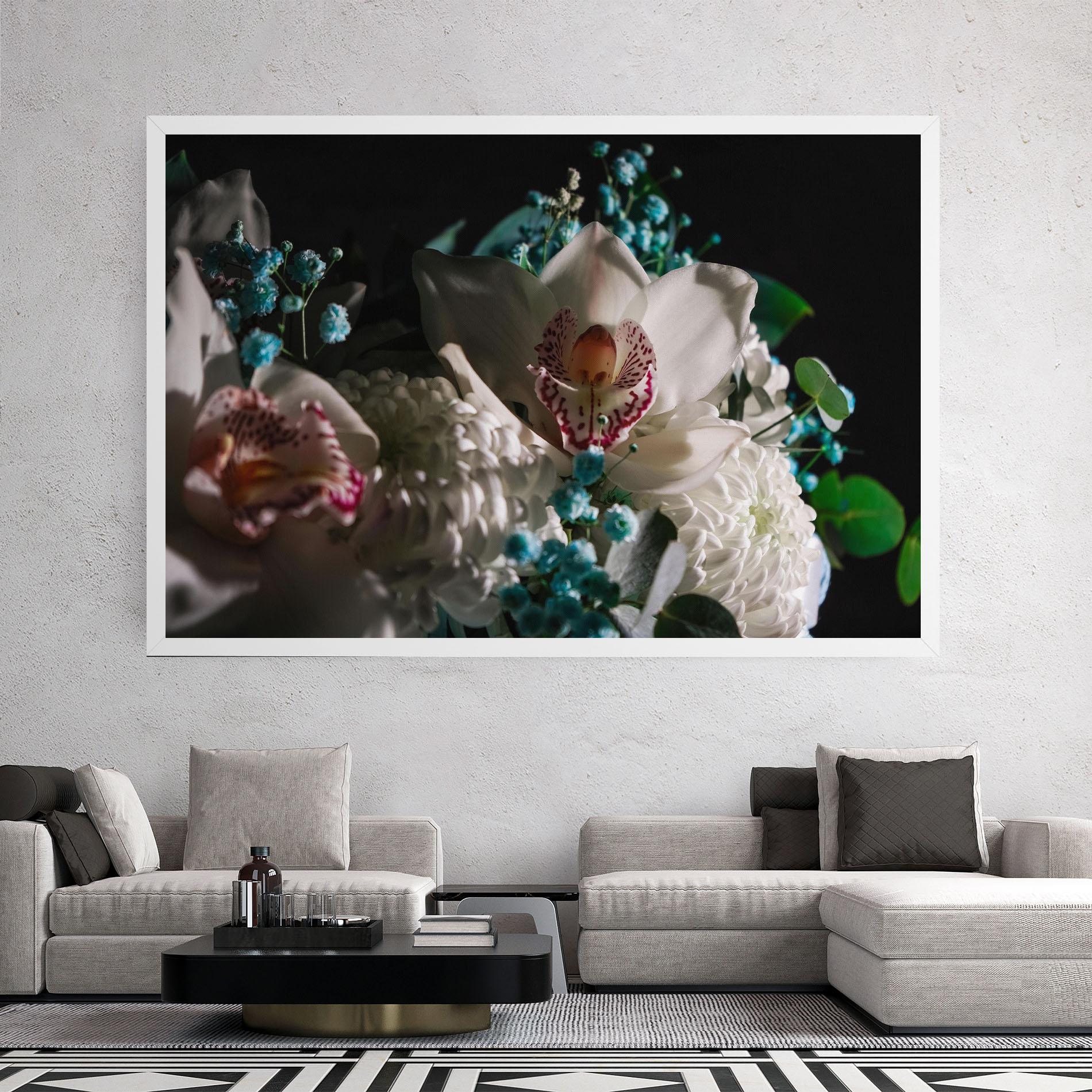 Leinwandbild Orchids mockup 2