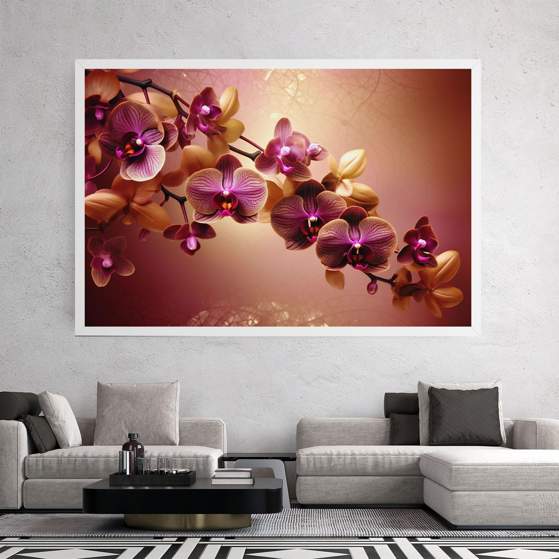 Leinwandbild Purple Cream Orchid mockup 2