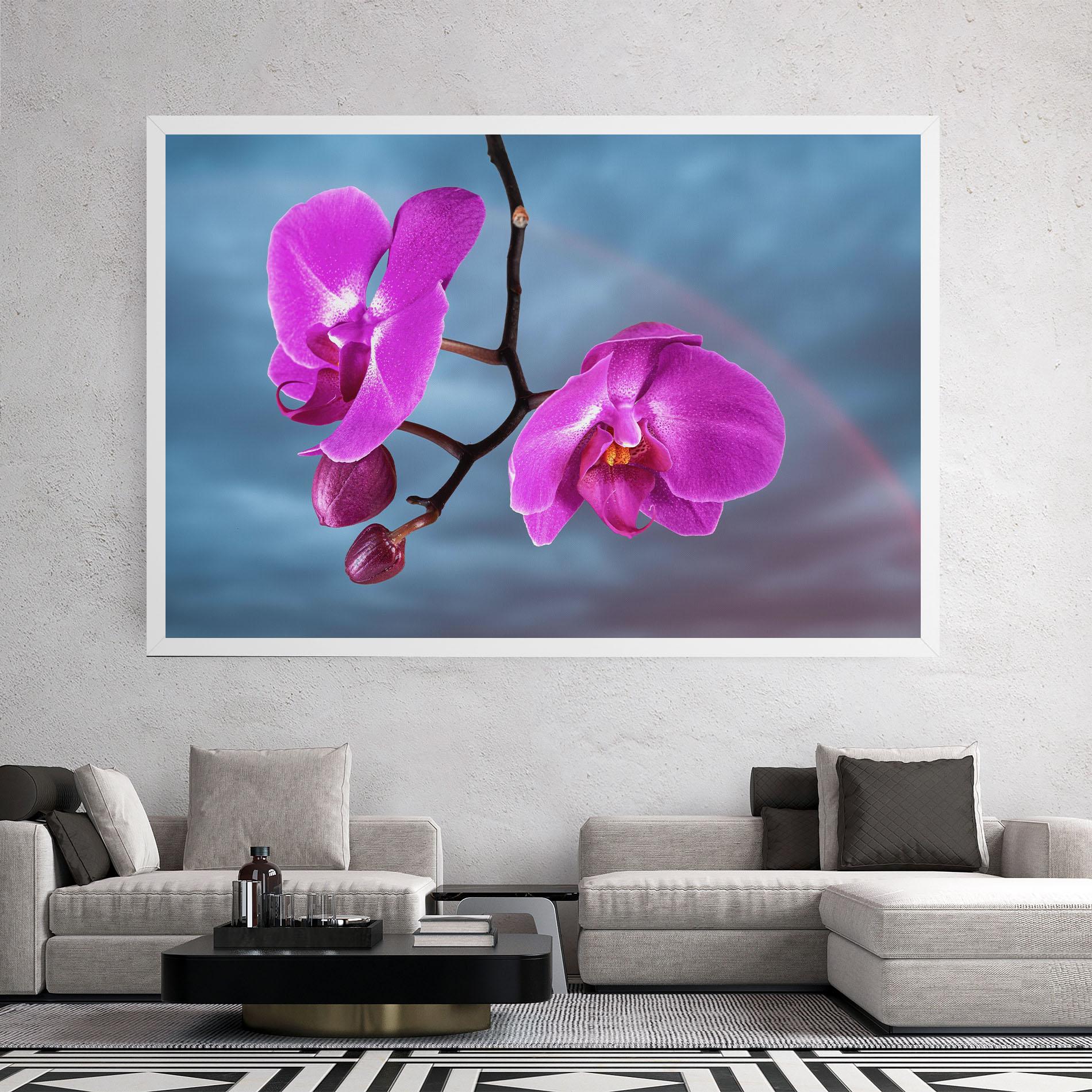 Leinwandbild Sky Purple Orchid mockup 2