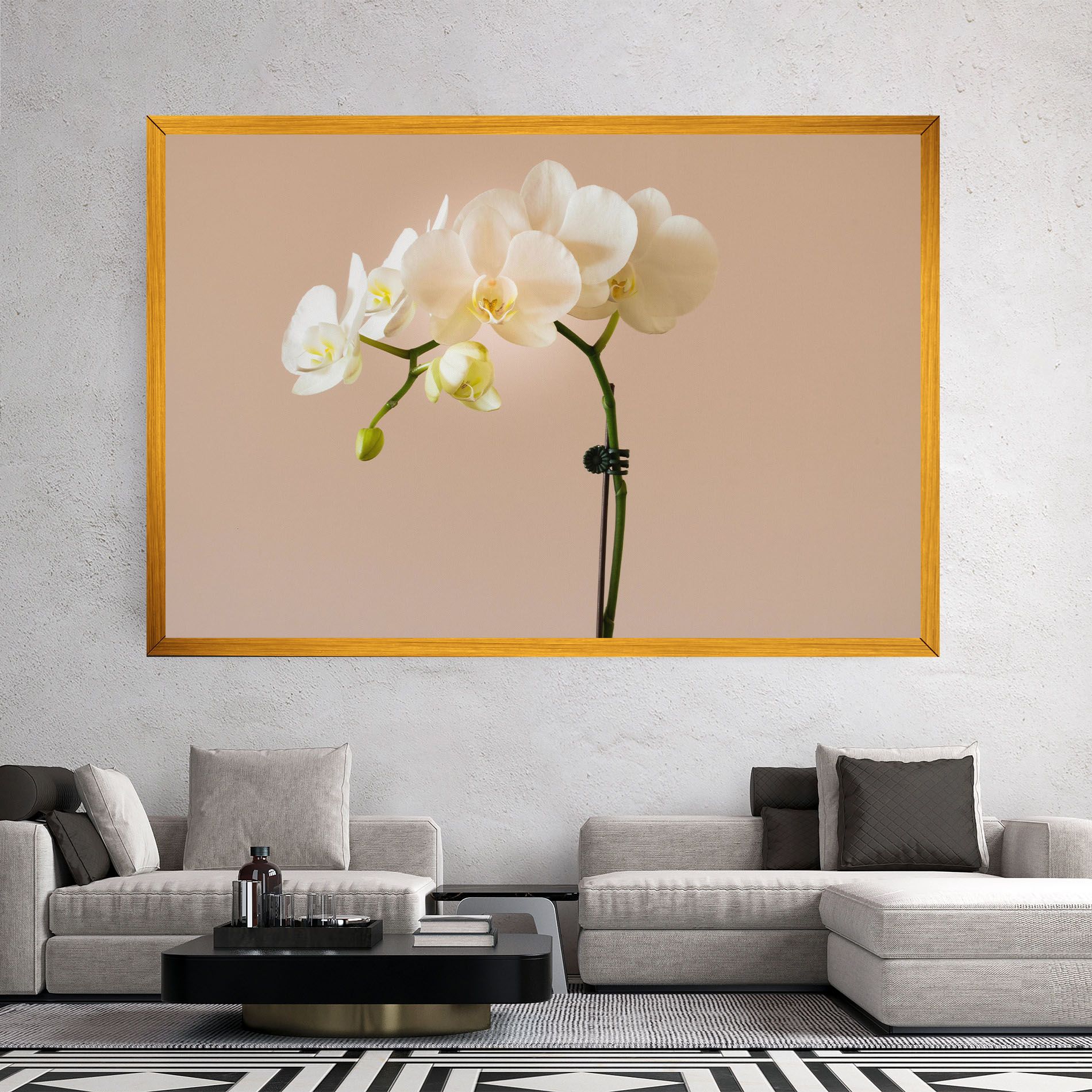 Cream Orchid On Pink mockup 2