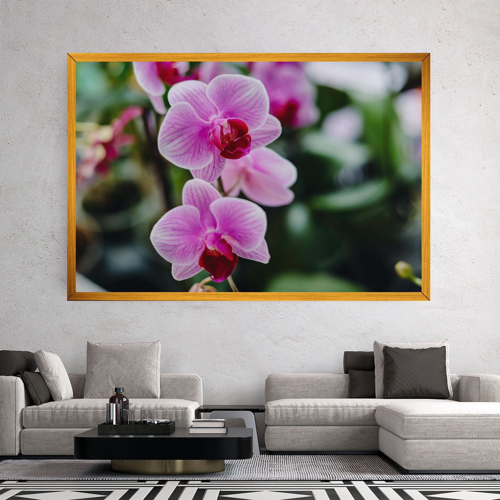 Garden Purple Orchids mockup 2