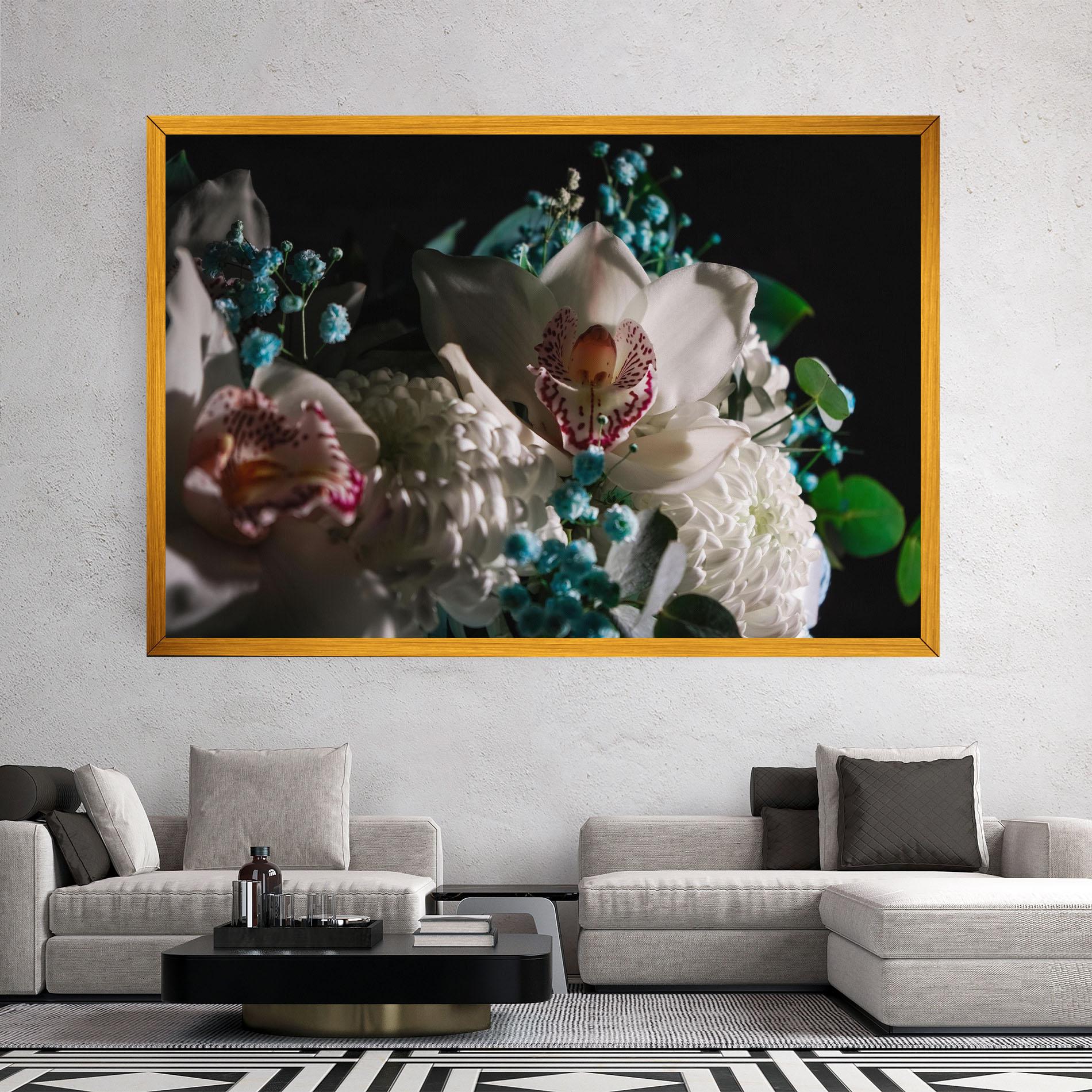 Leinwandbild Orchids mockup 2