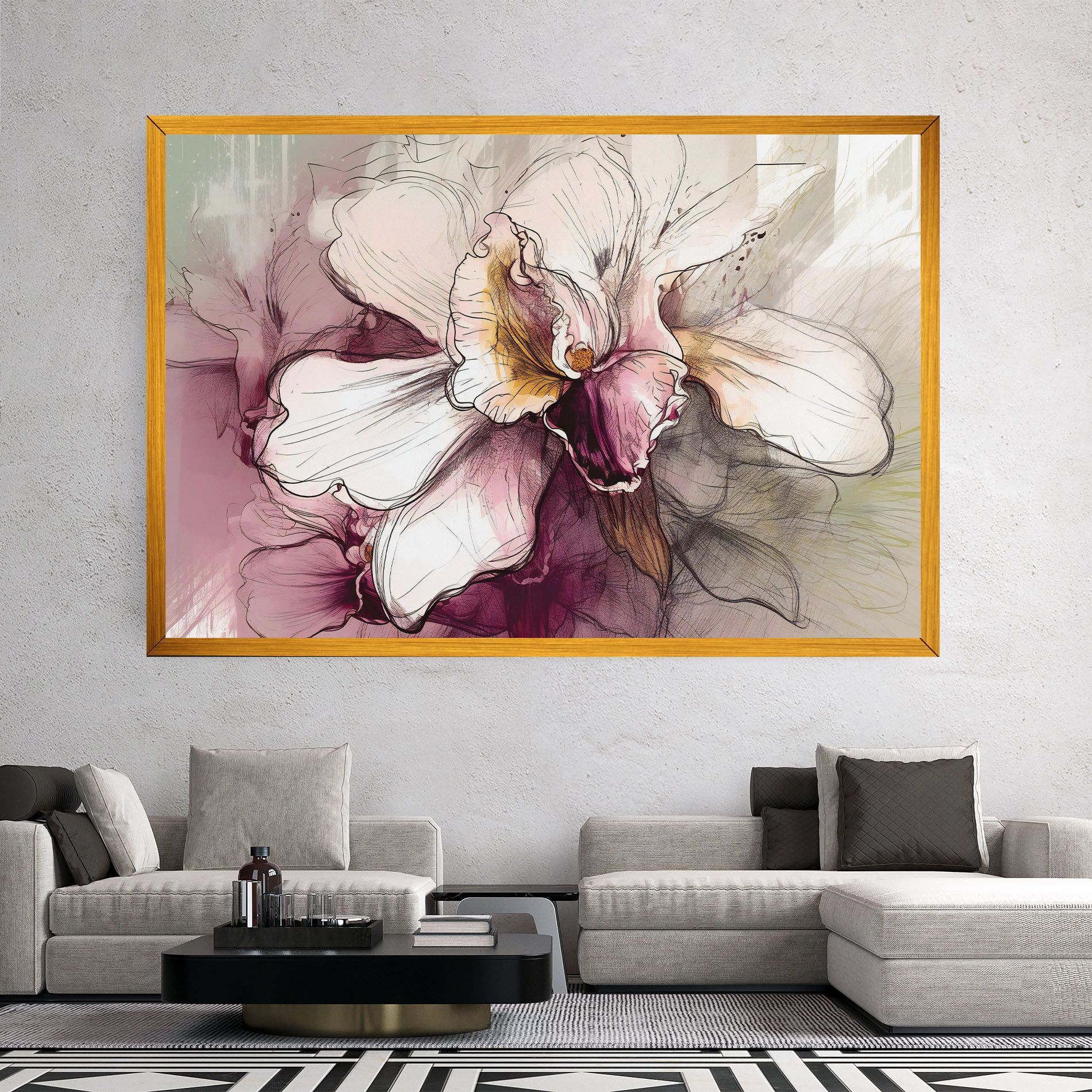 Painted Purple Orchid mockup 2