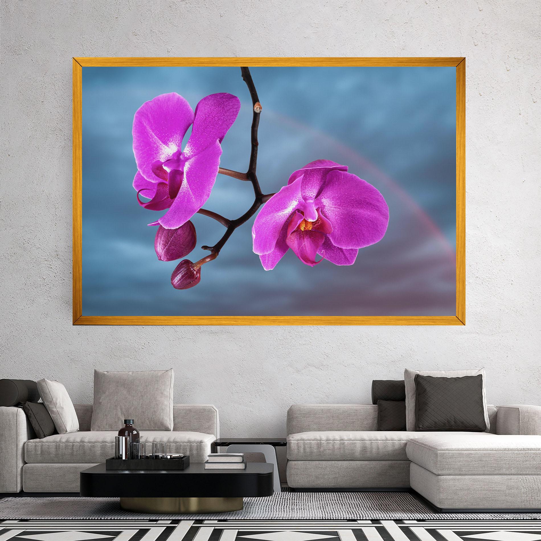 Leinwandbild Sky Purple Orchid mockup 2