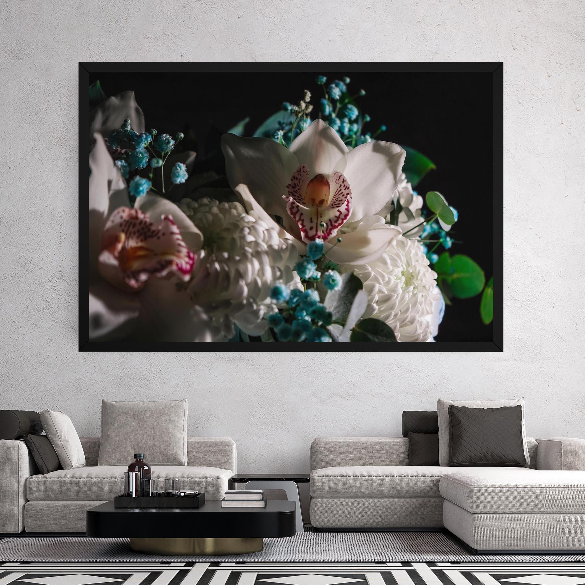 Leinwandbild Orchids mockup 2