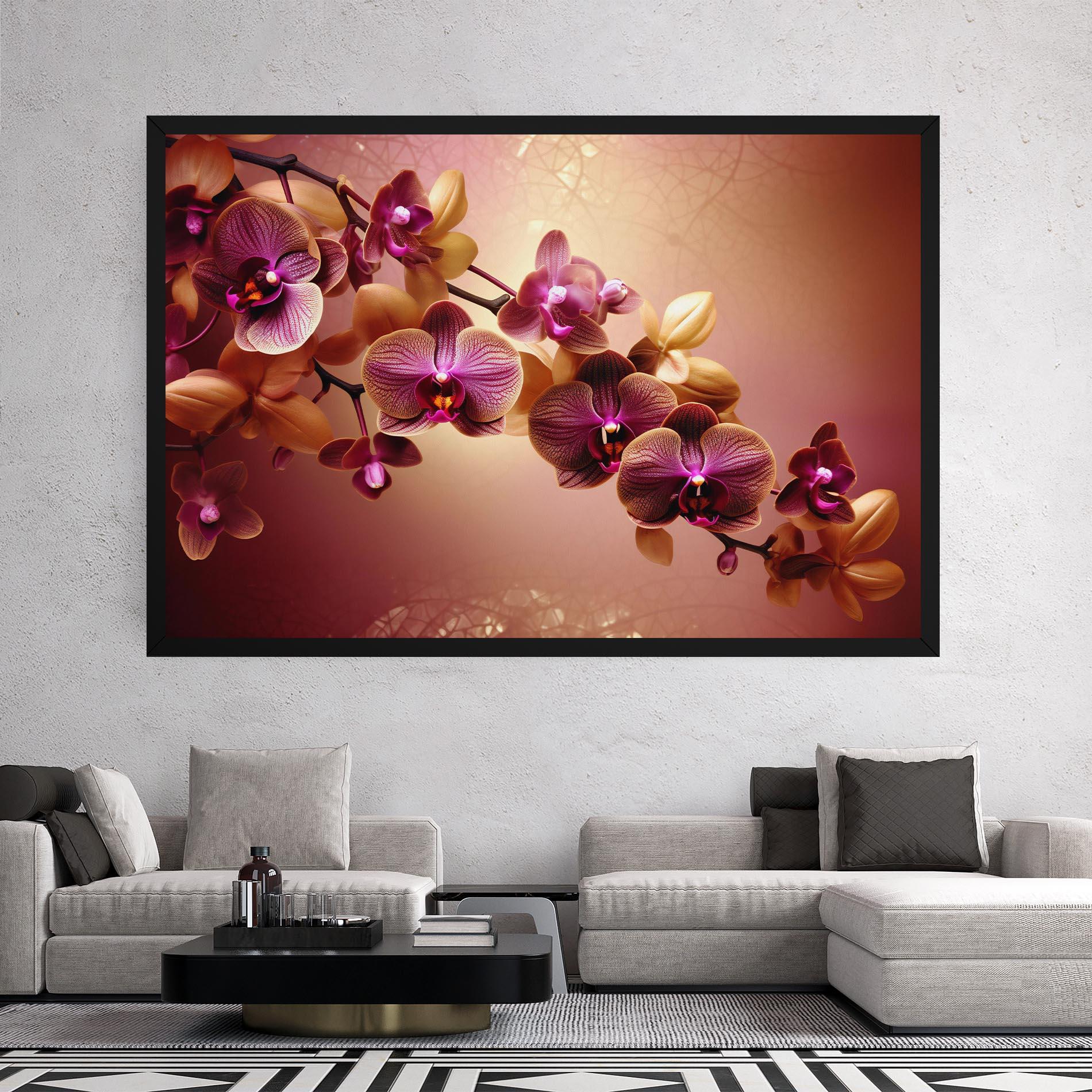 Leinwandbild Purple Cream Orchid mockup 2