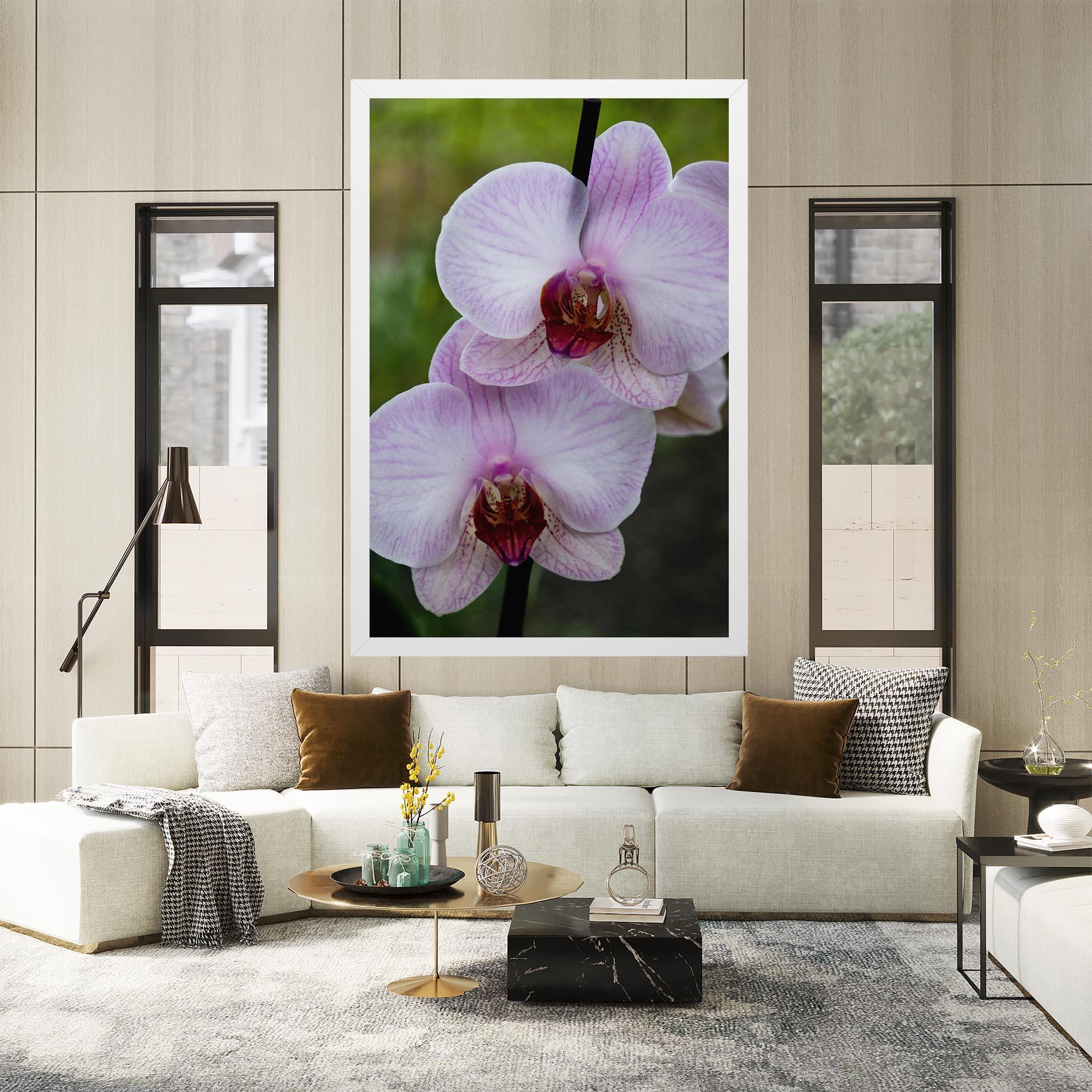 Leinwandbild Garden Light Purple Orchid mockup 2