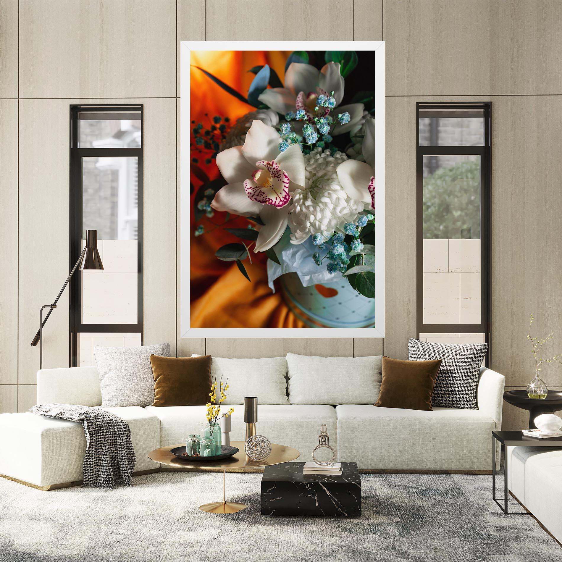 Leinwandbild Orchid In Vase mockup 2