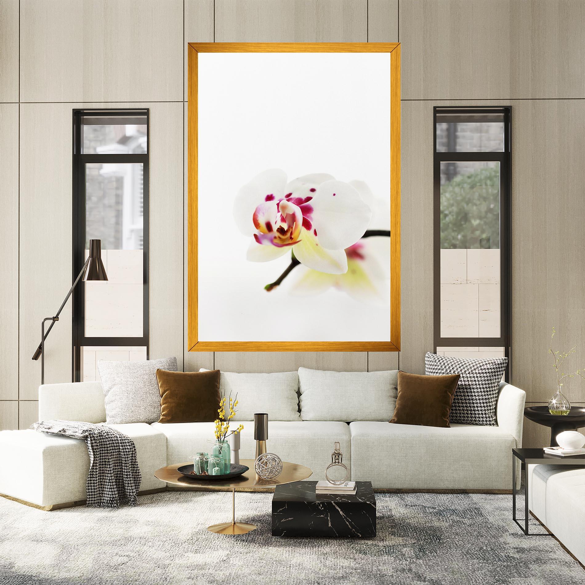Leinwandbild Clean White Orchid mockup 2