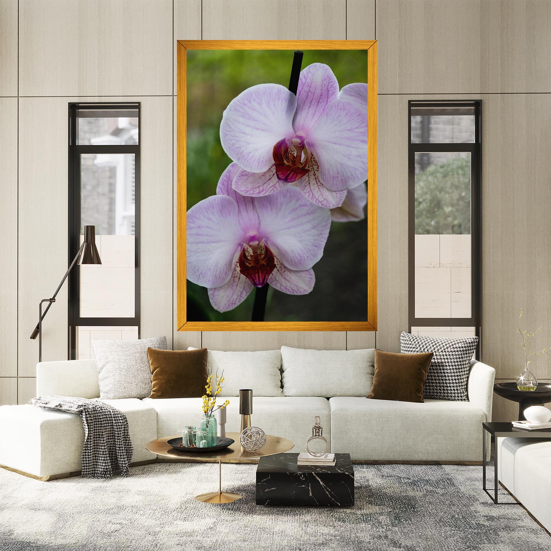 Leinwandbild Garden Light Purple Orchid mockup 2