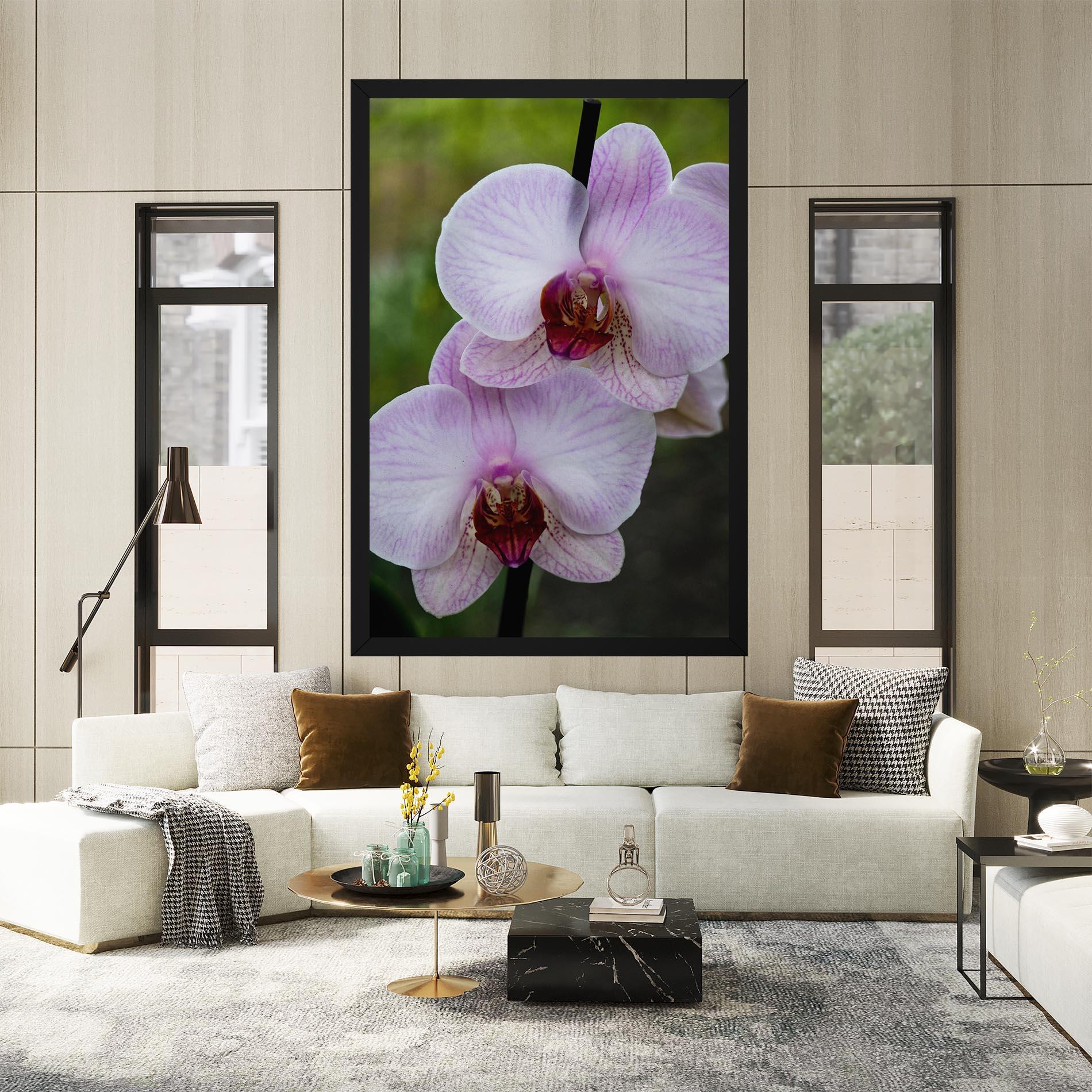 Leinwandbild Garden Light Purple Orchid mockup 2