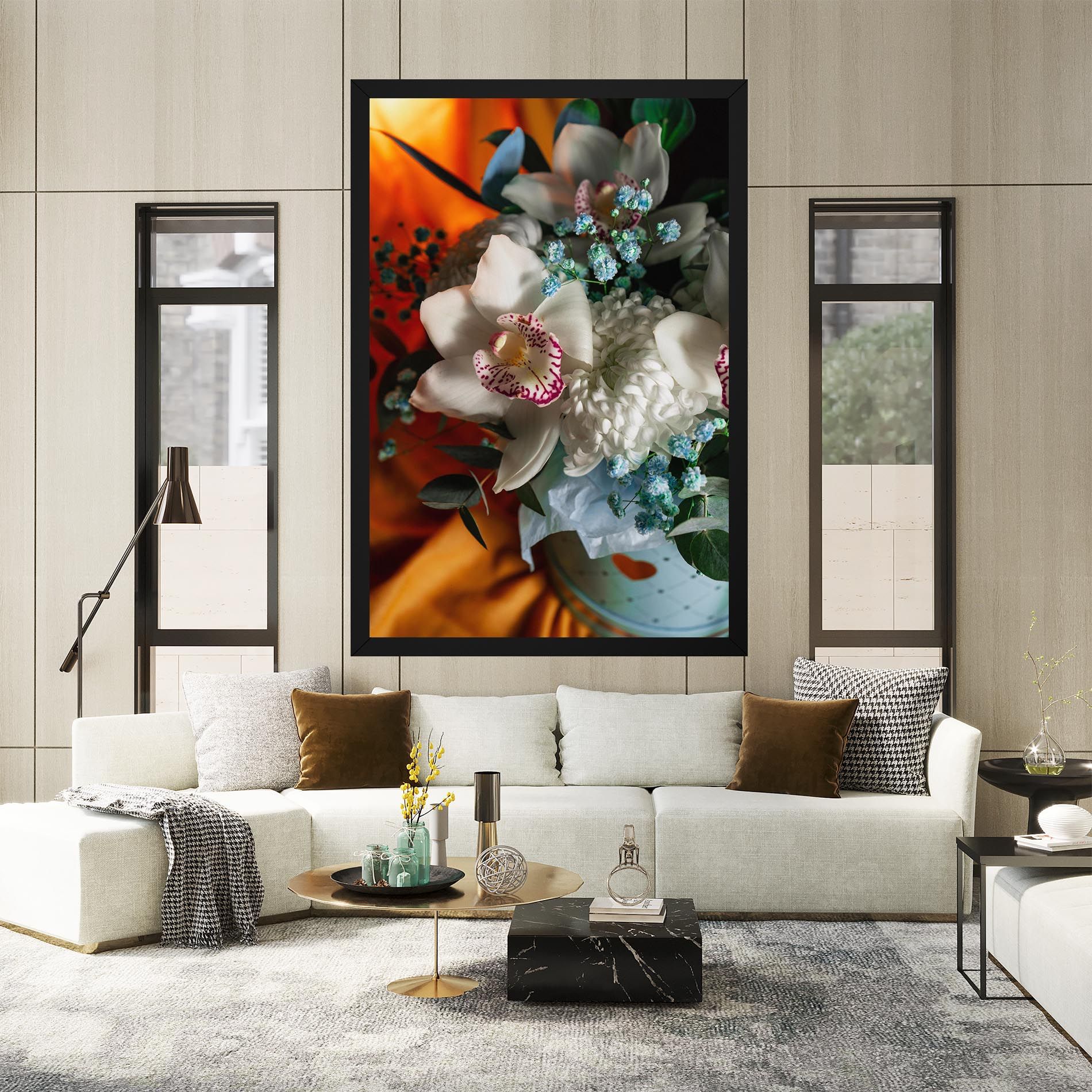 Orchid In Vase mockup 2