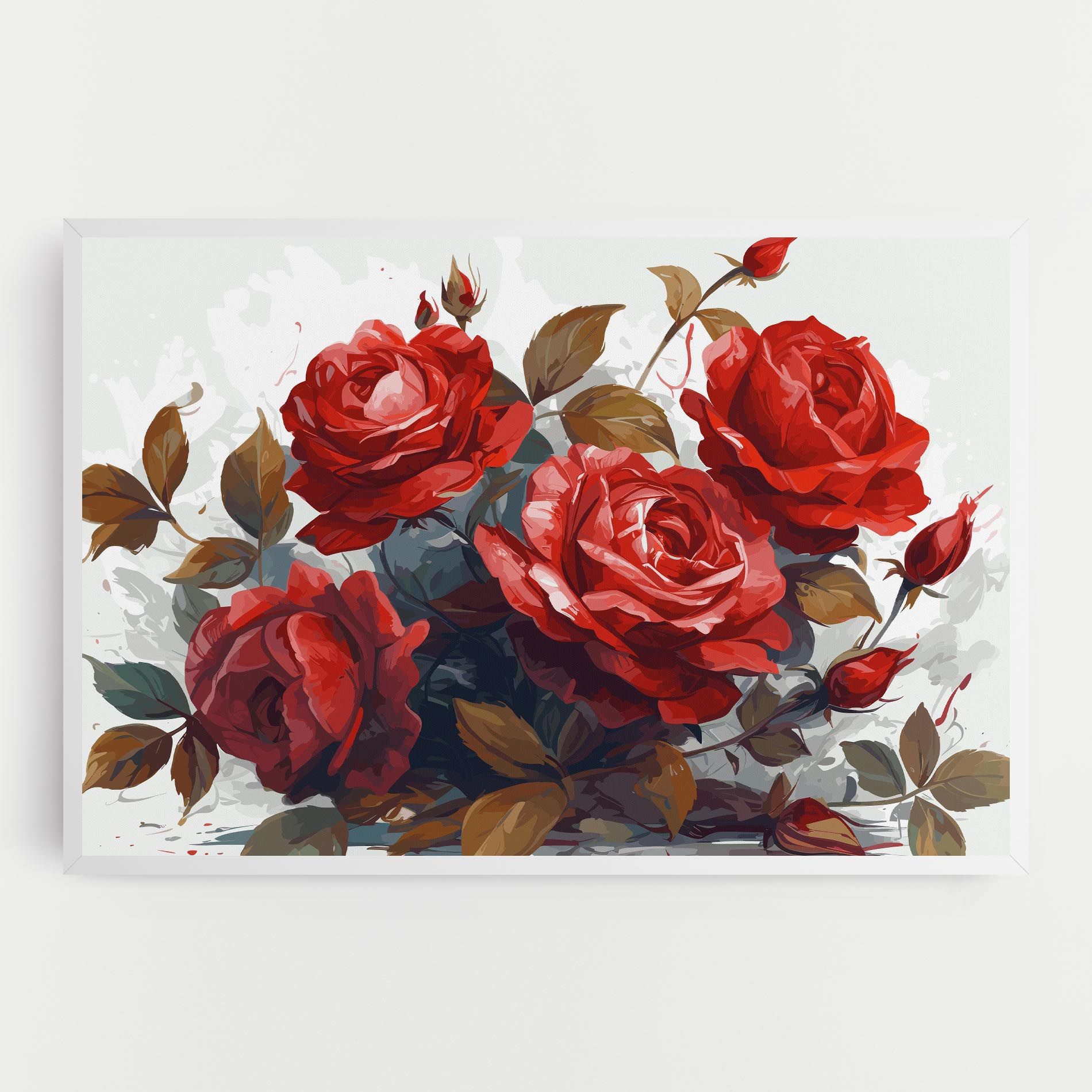 Beautiful Red Roses mockup 0