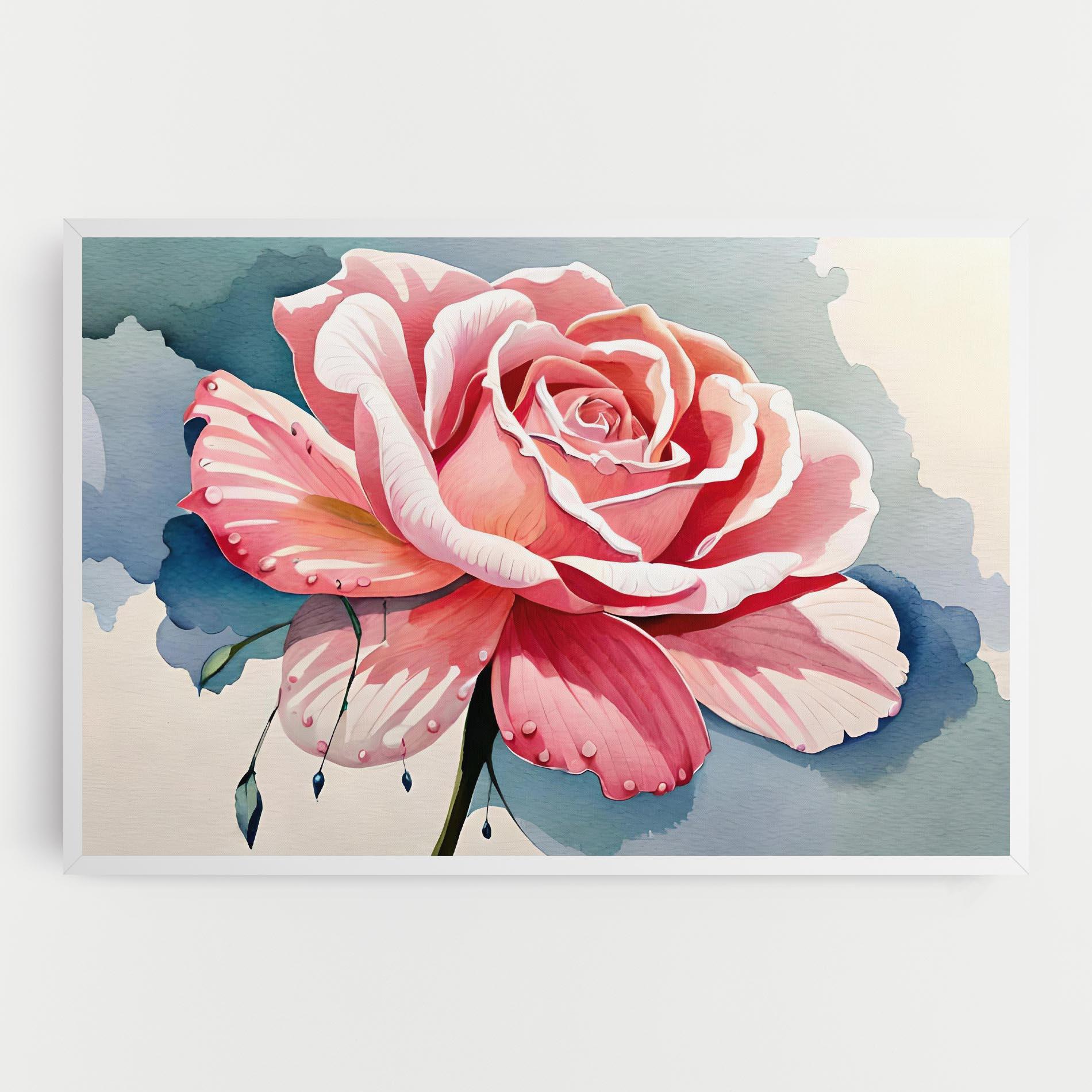 Leinwandbild Bih Pink Rose mockup 0
