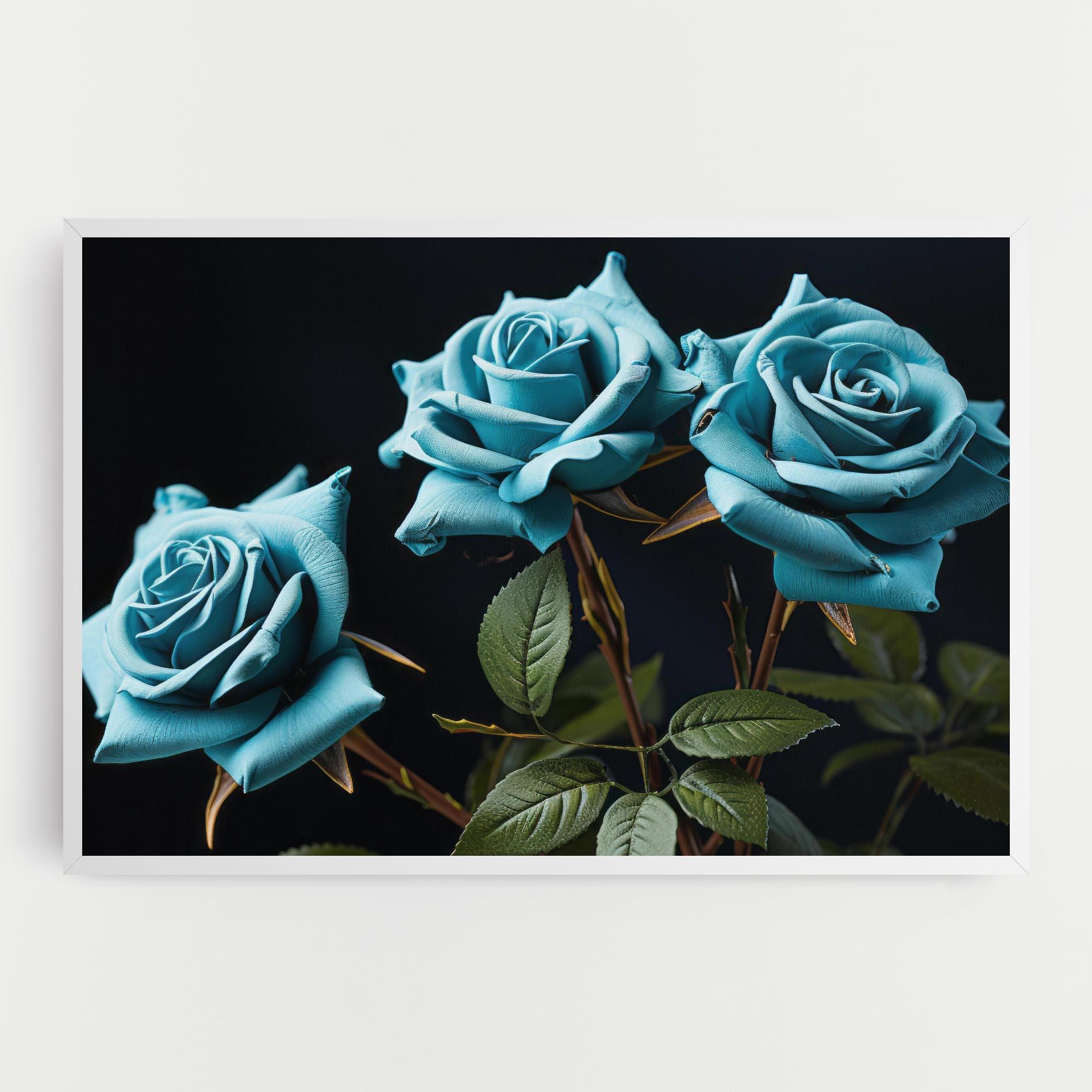 Leinwandbild Blue Roses mockup 0