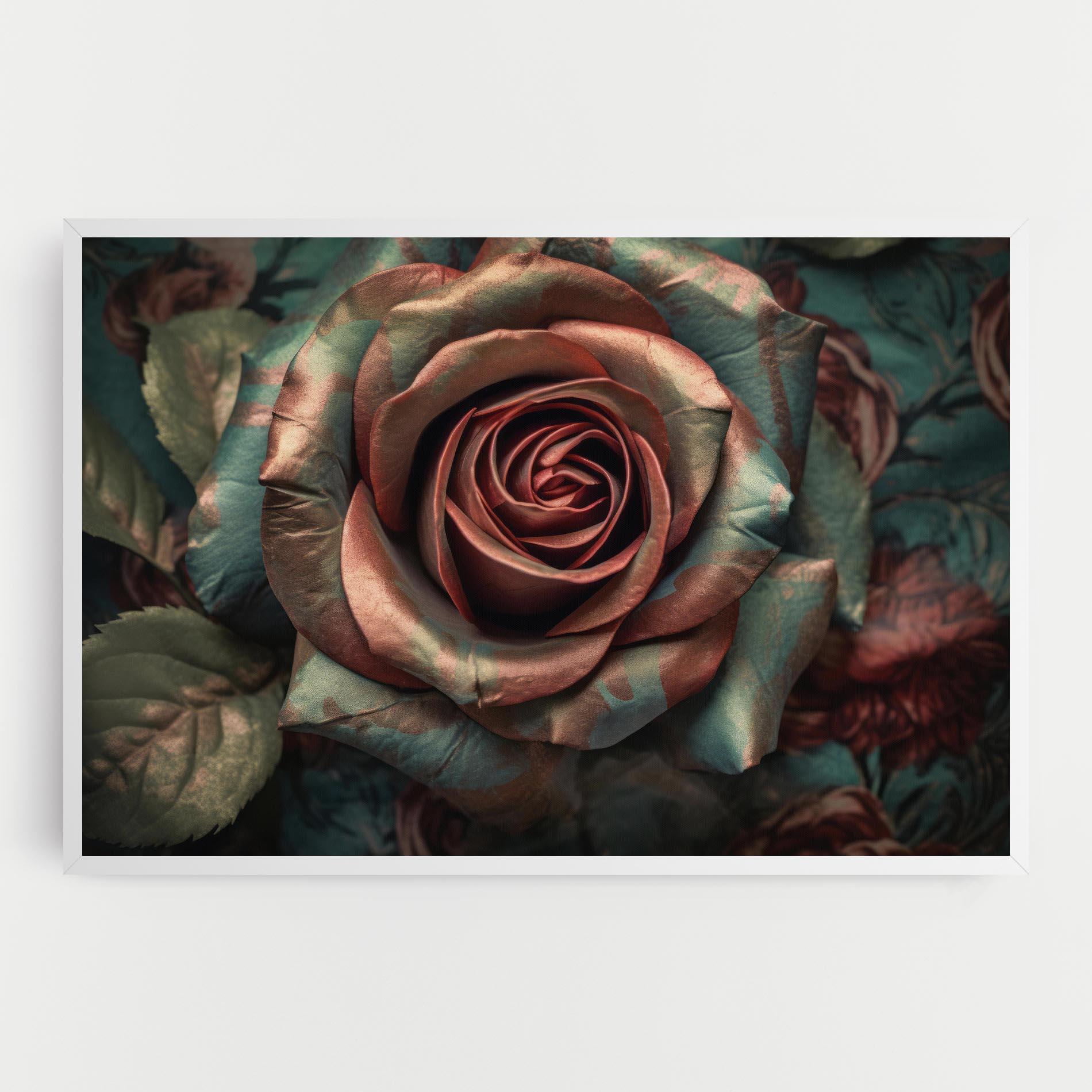 Leinwandbild Exotic Blue Rose mockup 0