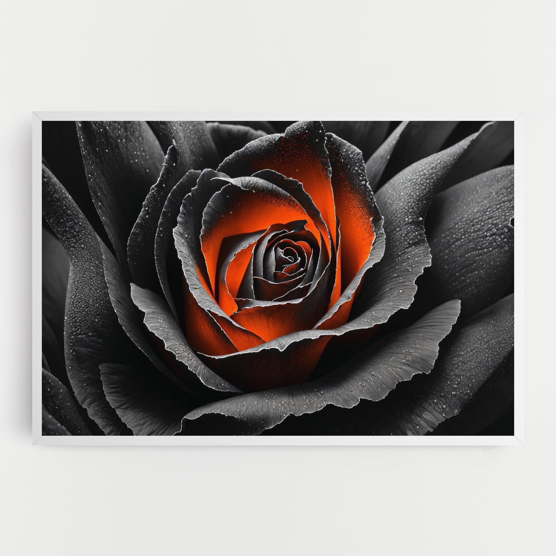 Leinwandbild Grey Orange Rose mockup 0