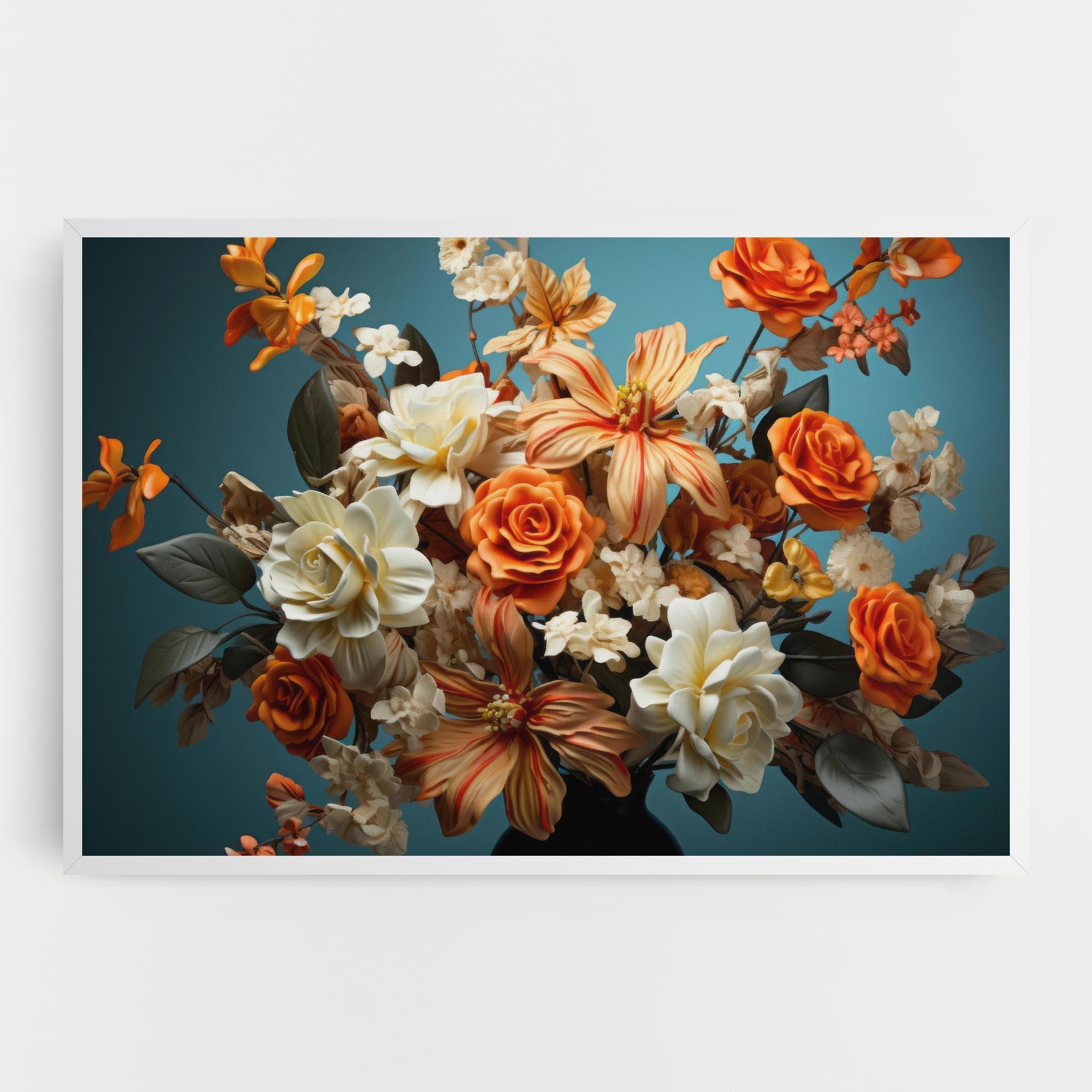 Leinwandbild Orange Cream Rose mockup 0