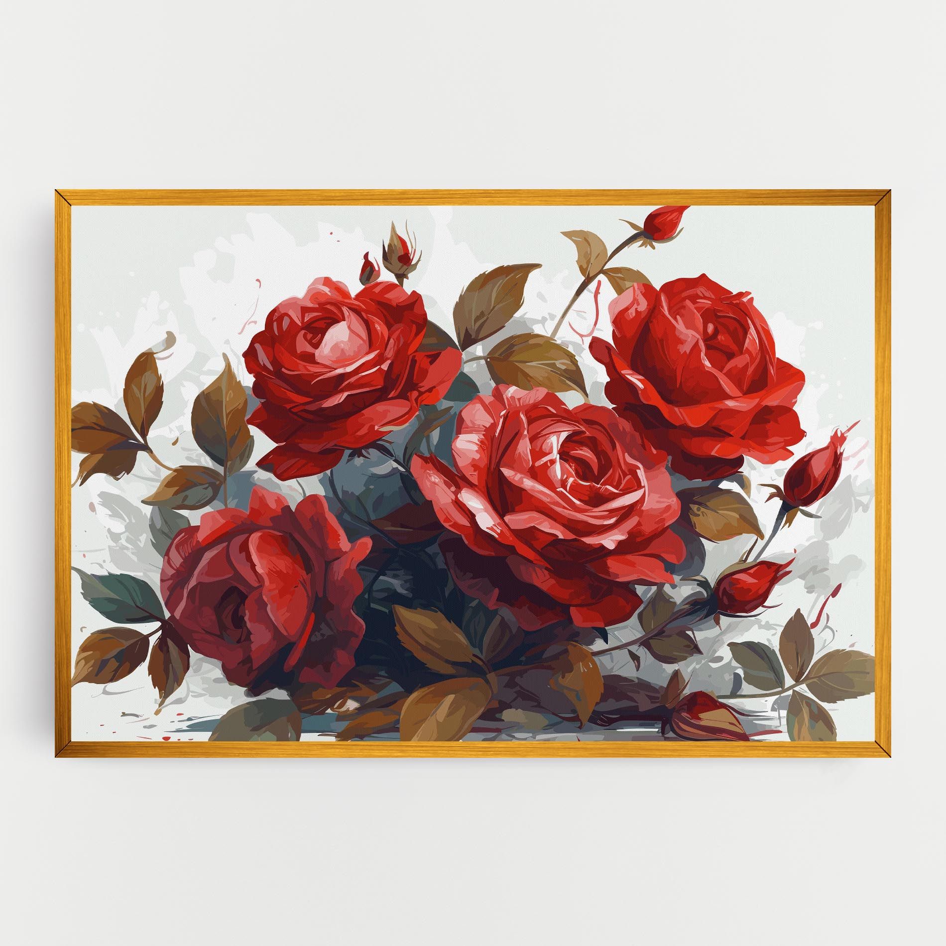 Beautiful Red Roses mockup 0