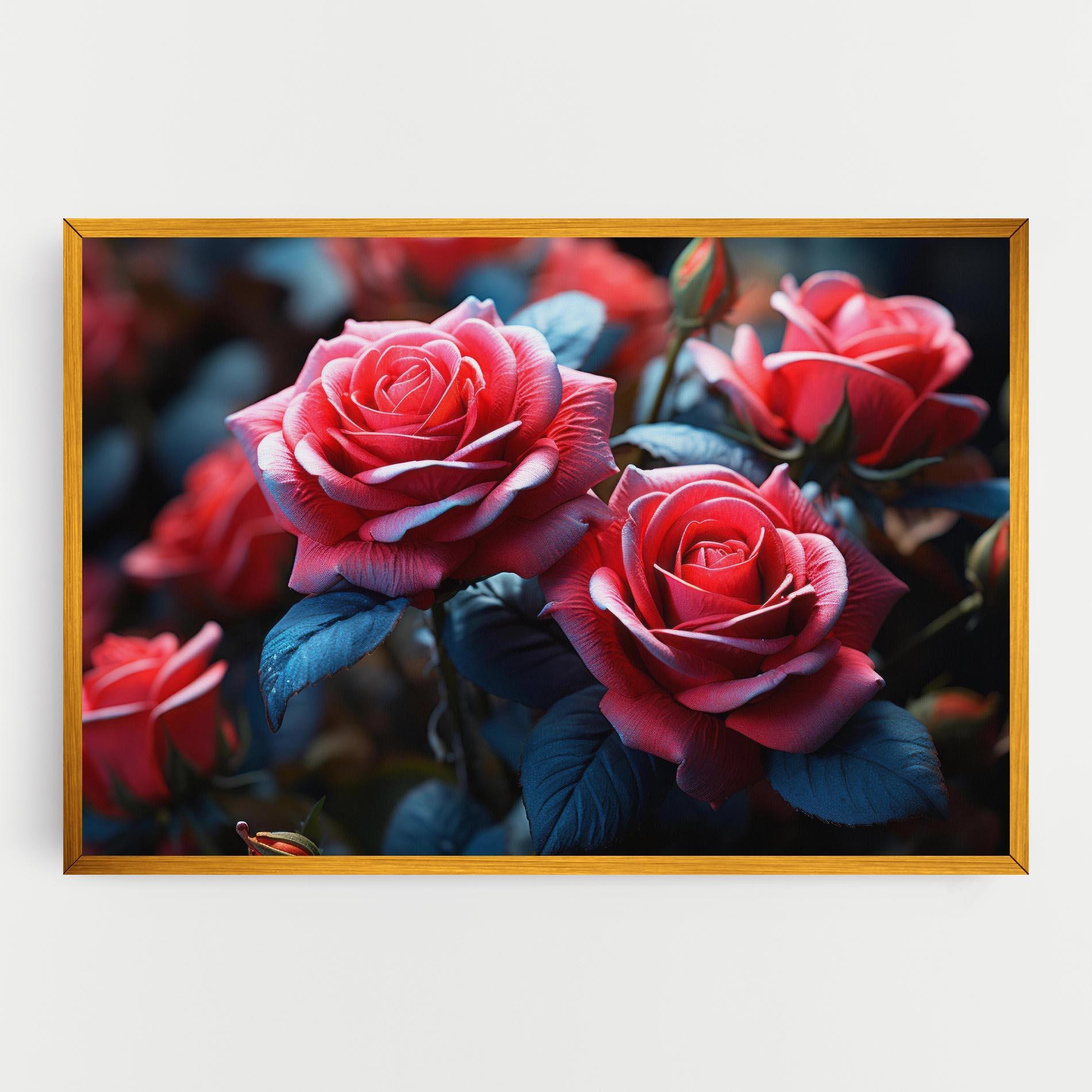 Leinwandbild Dark Pink Rose mockup 0