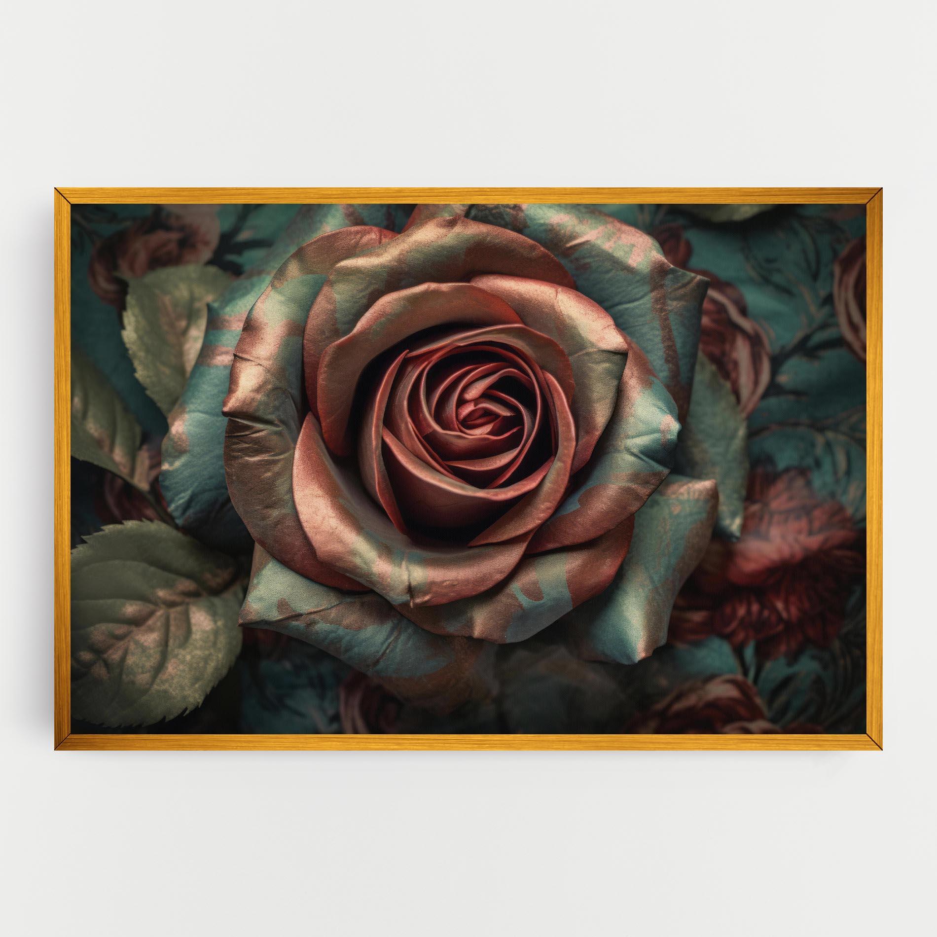 Leinwandbild Exotic Blue Rose mockup 0