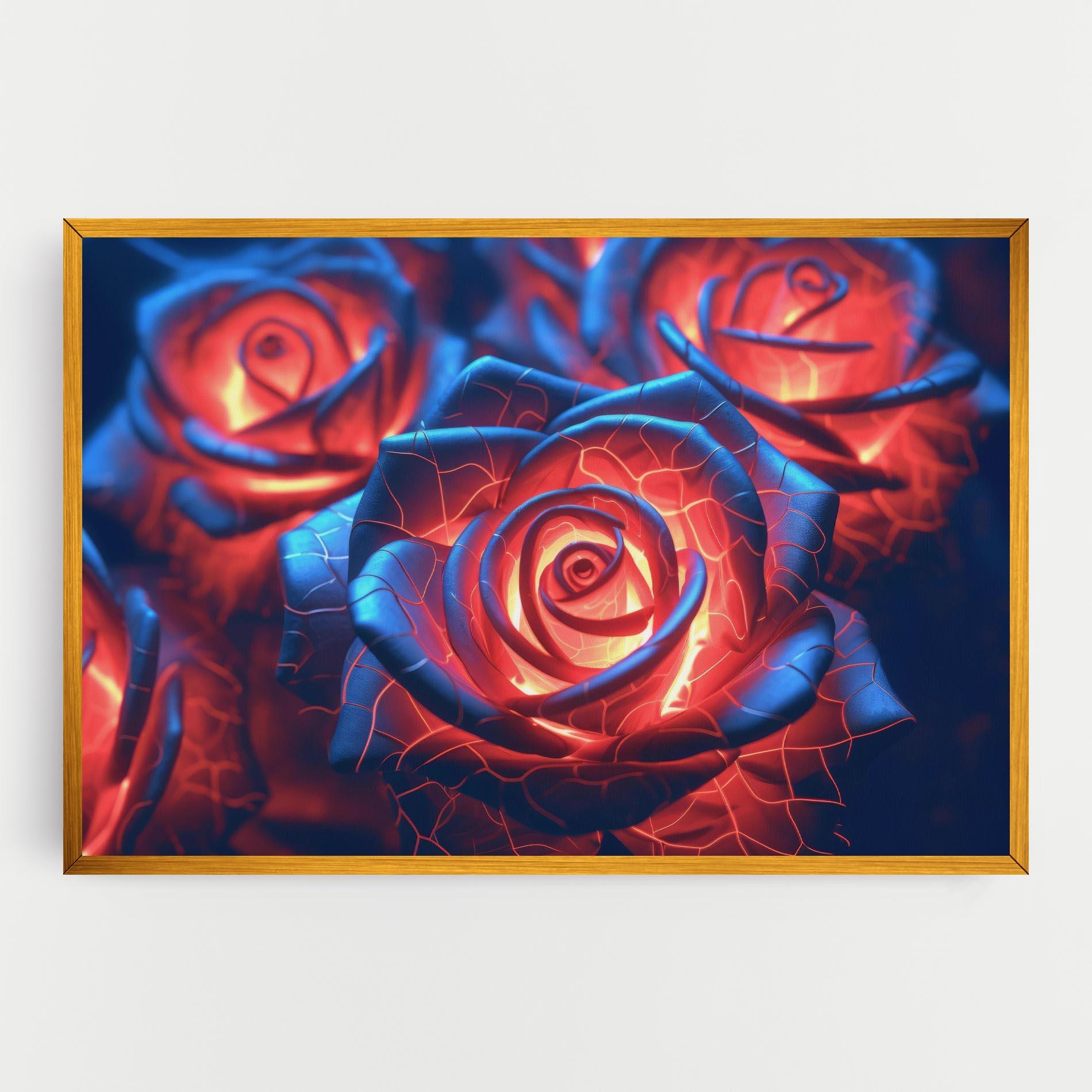 Leinwandbild Glowing Roses mockup 0