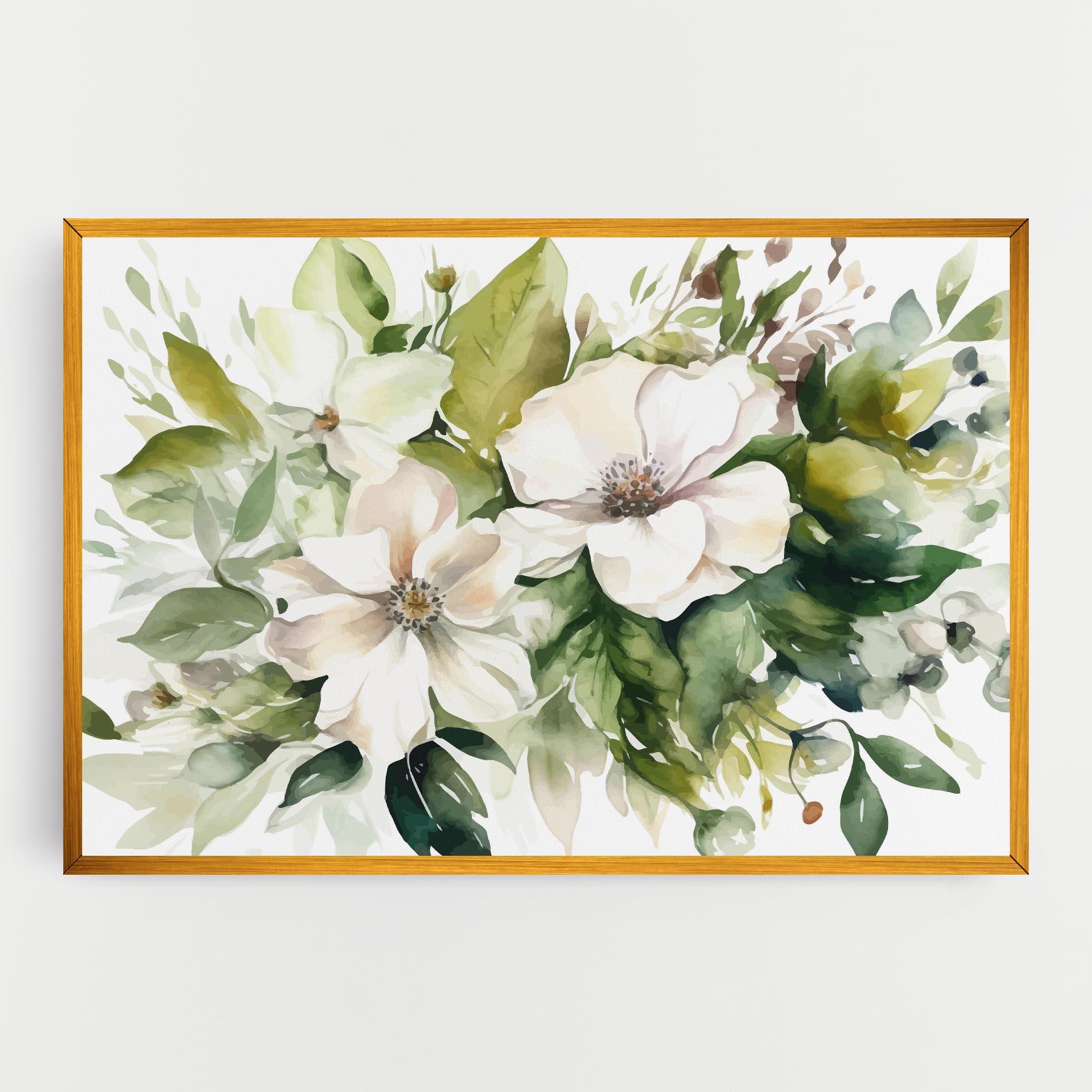 Leinwandbild Opened Rose mockup 0