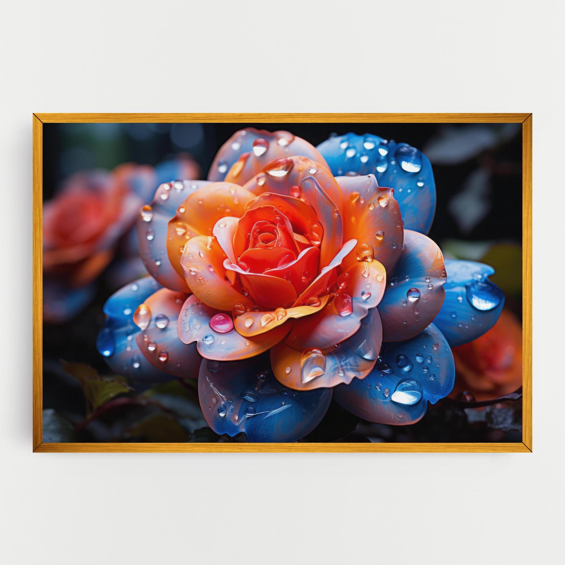 Orange Blue Rose mockup 0