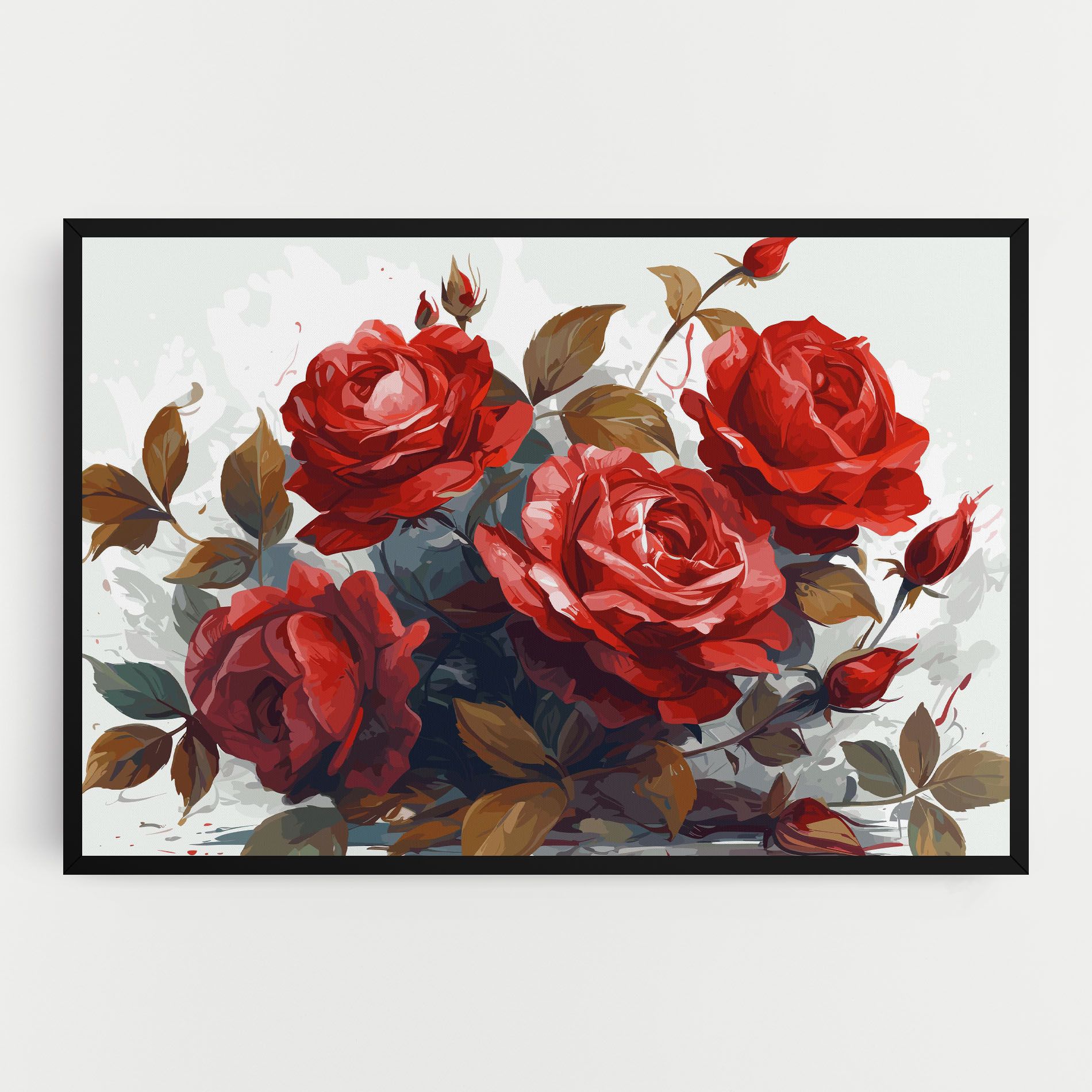 Beautiful Red Roses mockup 0