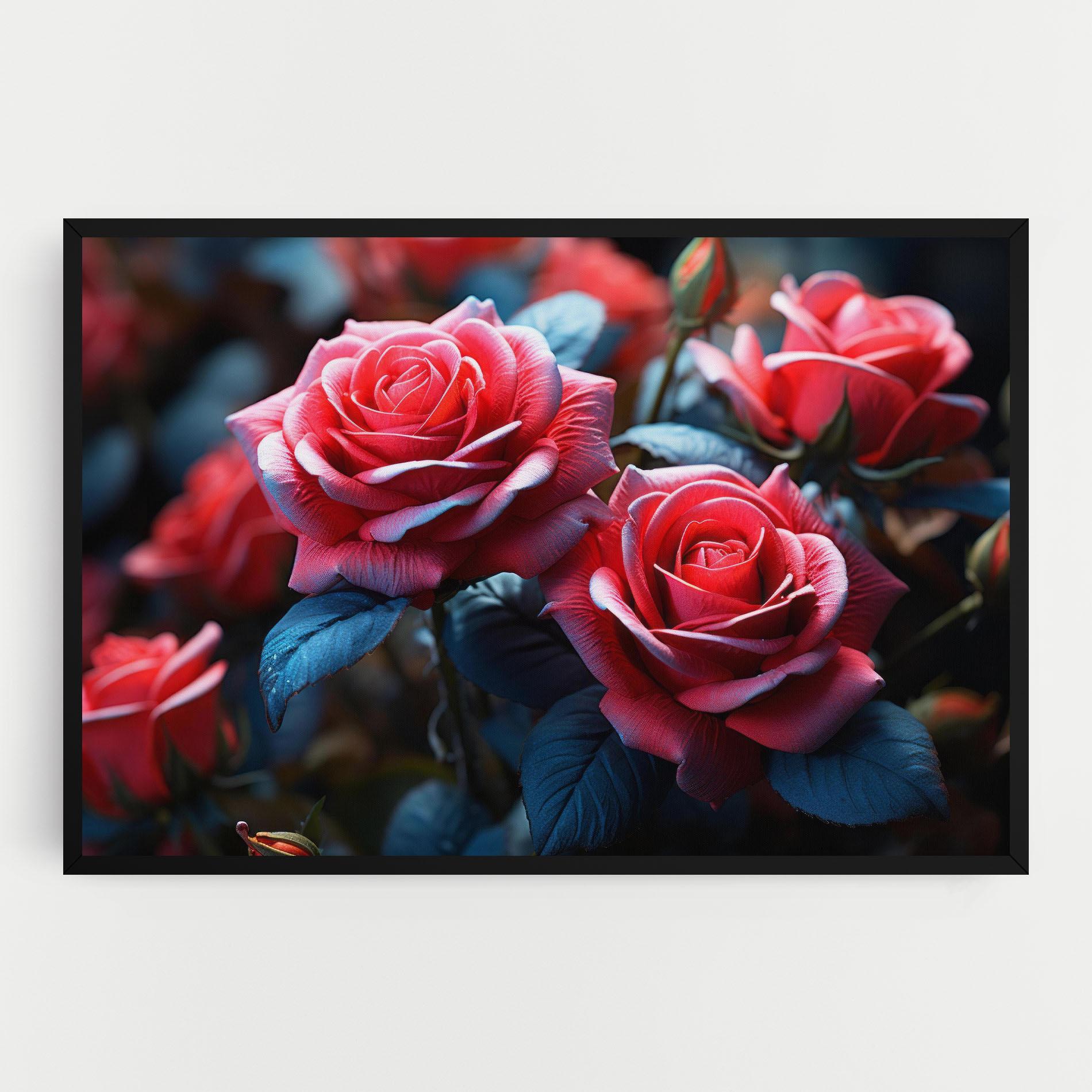 Leinwandbild Dark Pink Rose mockup 0