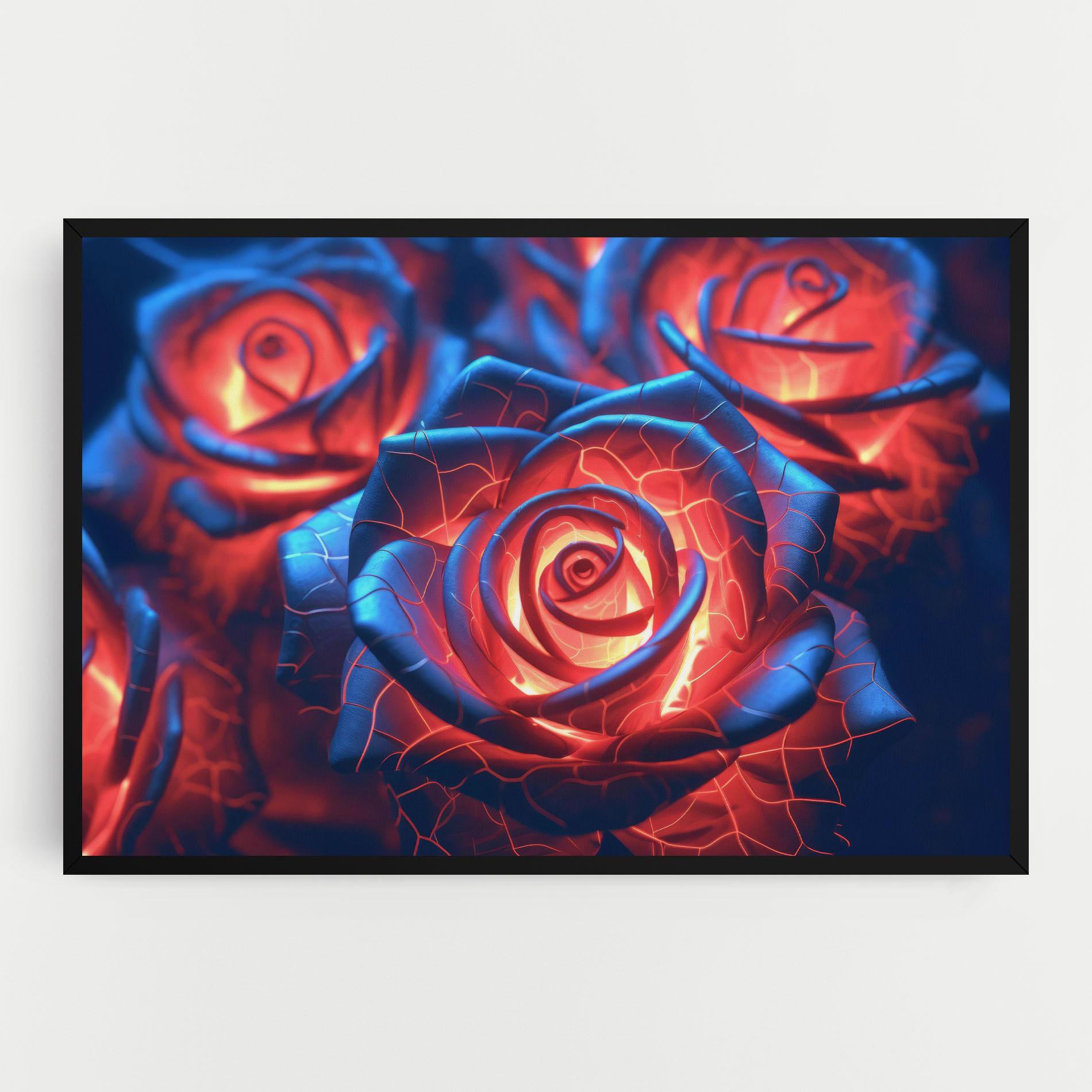 Leinwandbild Glowing Roses mockup 0