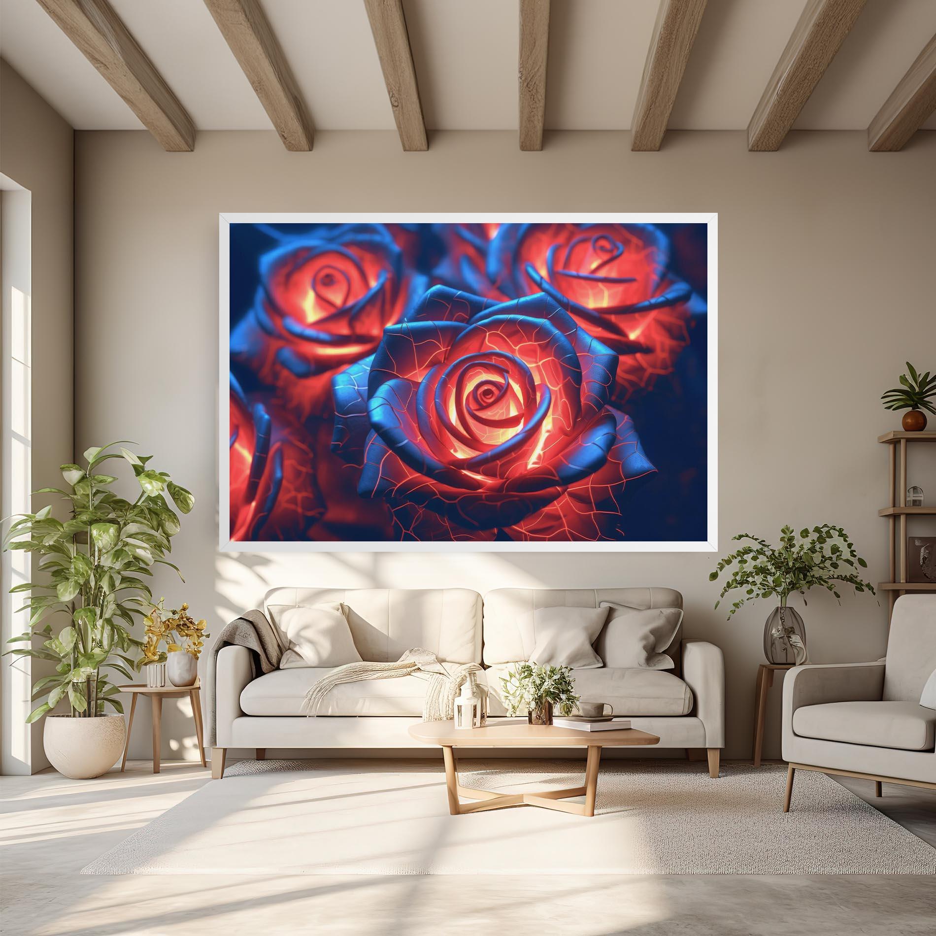 Leinwandbild Glowing Roses mockup 6