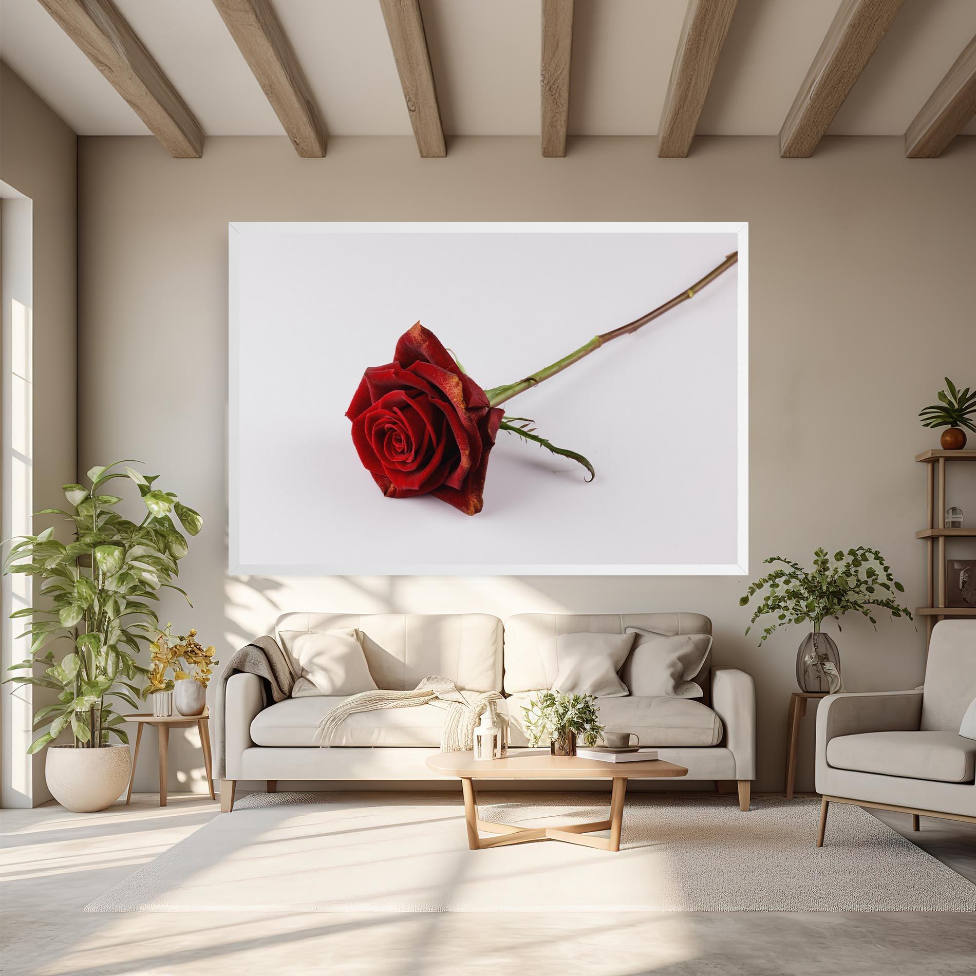 Leinwandbild Lonely Rose mockup 6