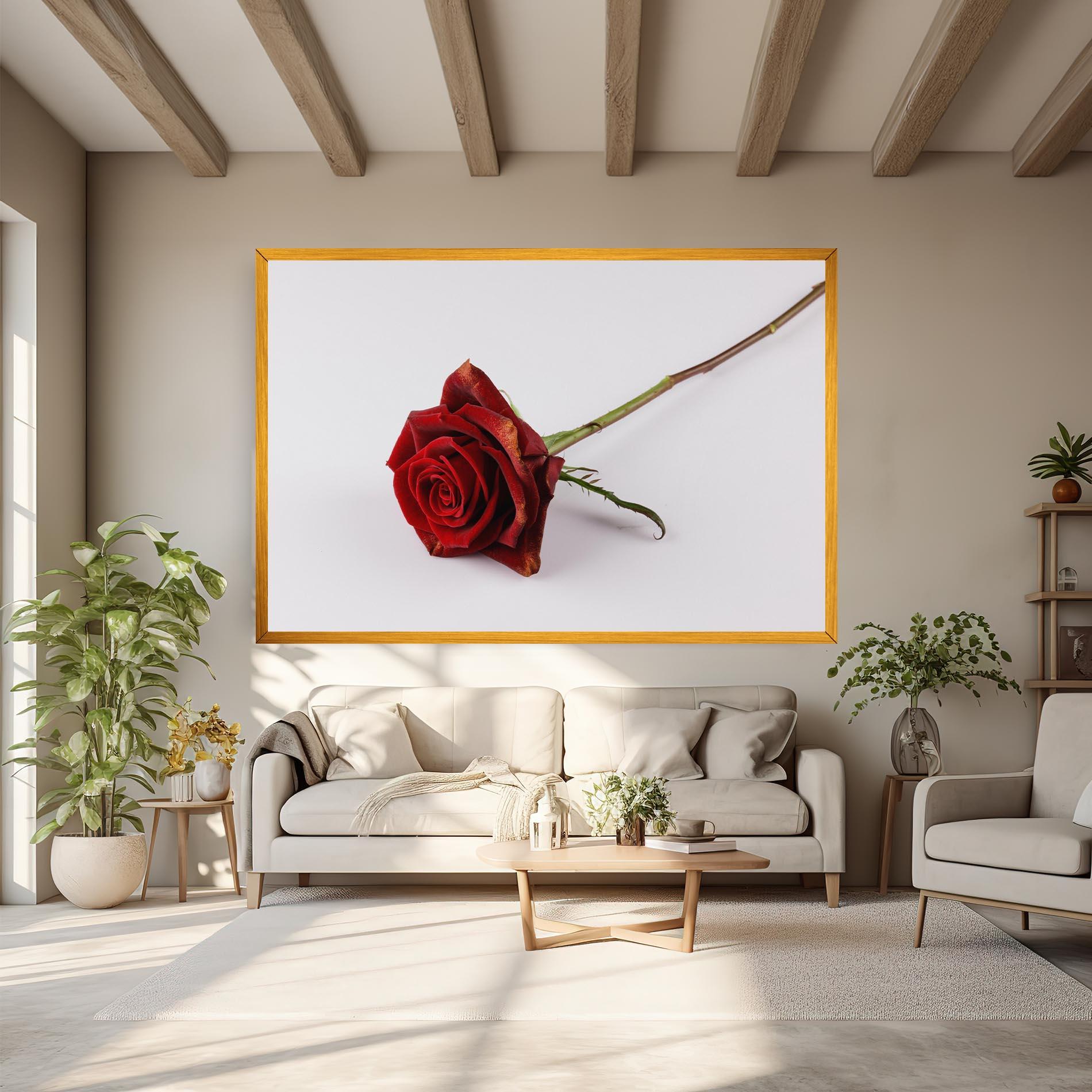 Leinwandbild Lonely Rose mockup 6