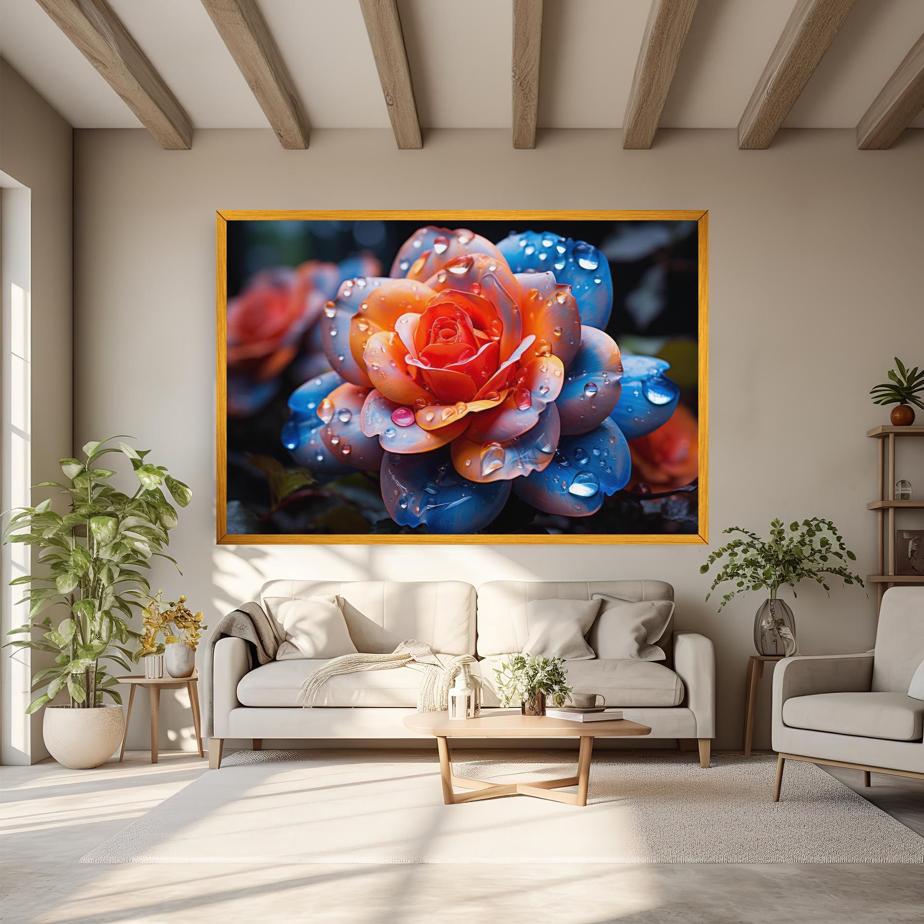 Orange Blue Rose mockup 6