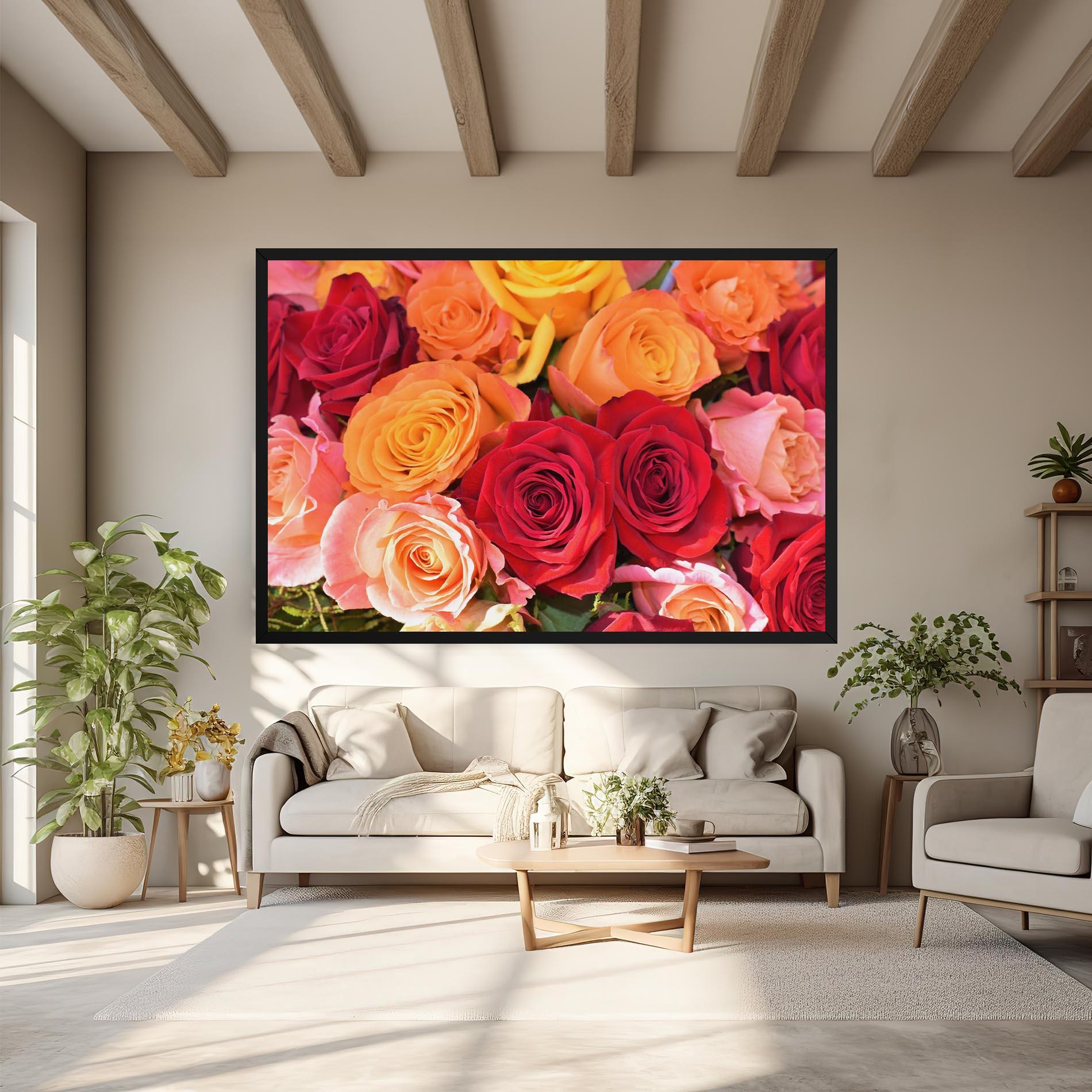 Leinwandbild Mixed Roses mockup 6