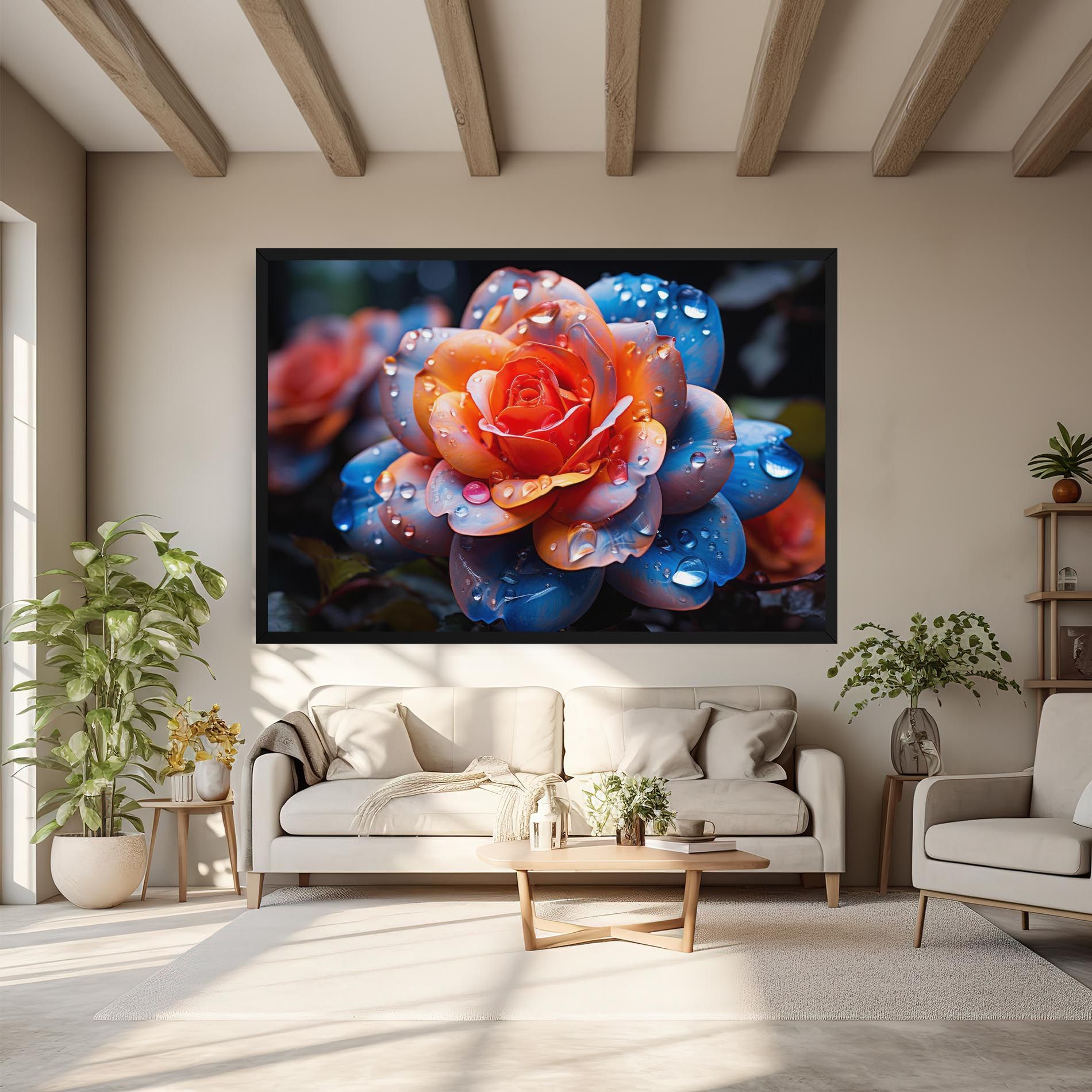 Orange Blue Rose mockup 6