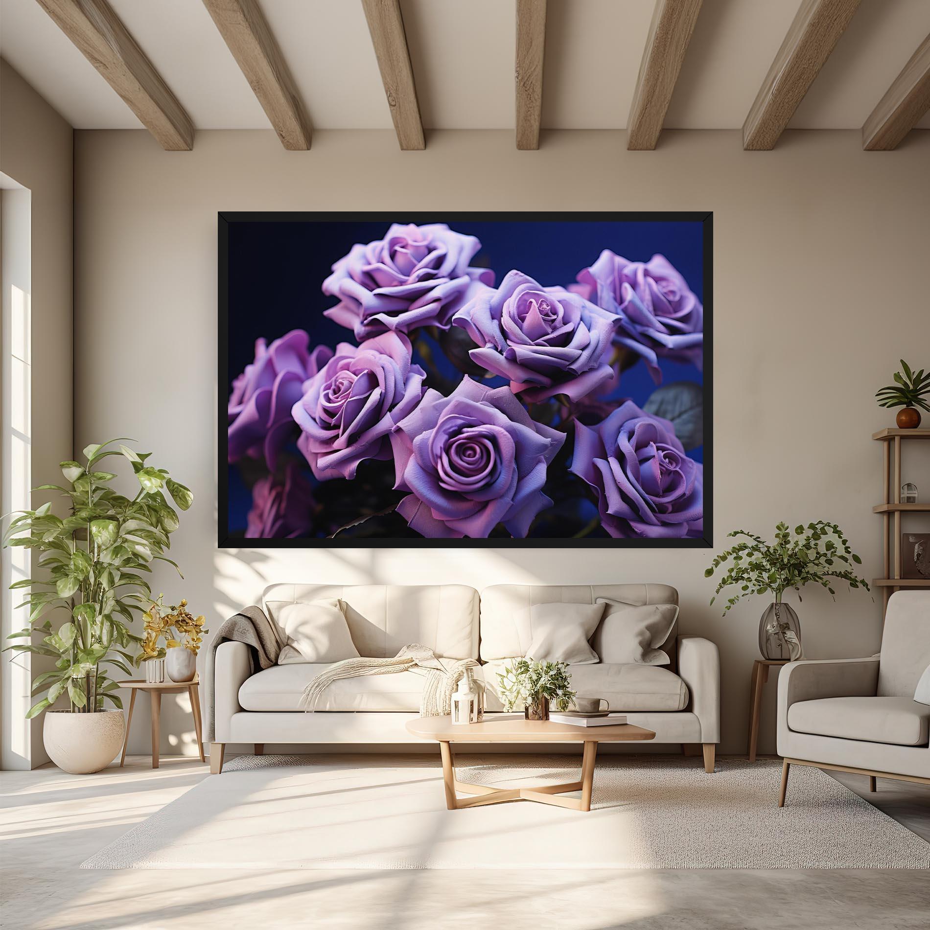 Leinwandbild Pastel Purple Rose mockup 6